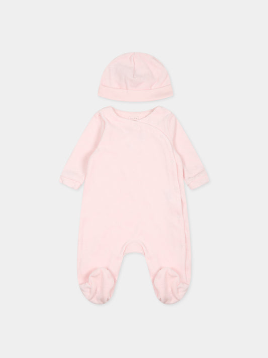 Set rosa per neonata con cuori,Carrement Beau,Y98221 43B