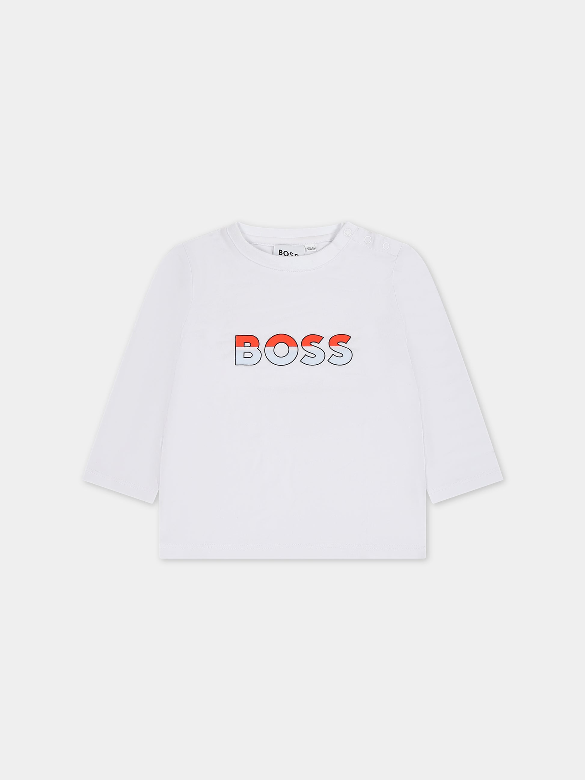 Completo blu per neonato con logo,Boss,J98428 849