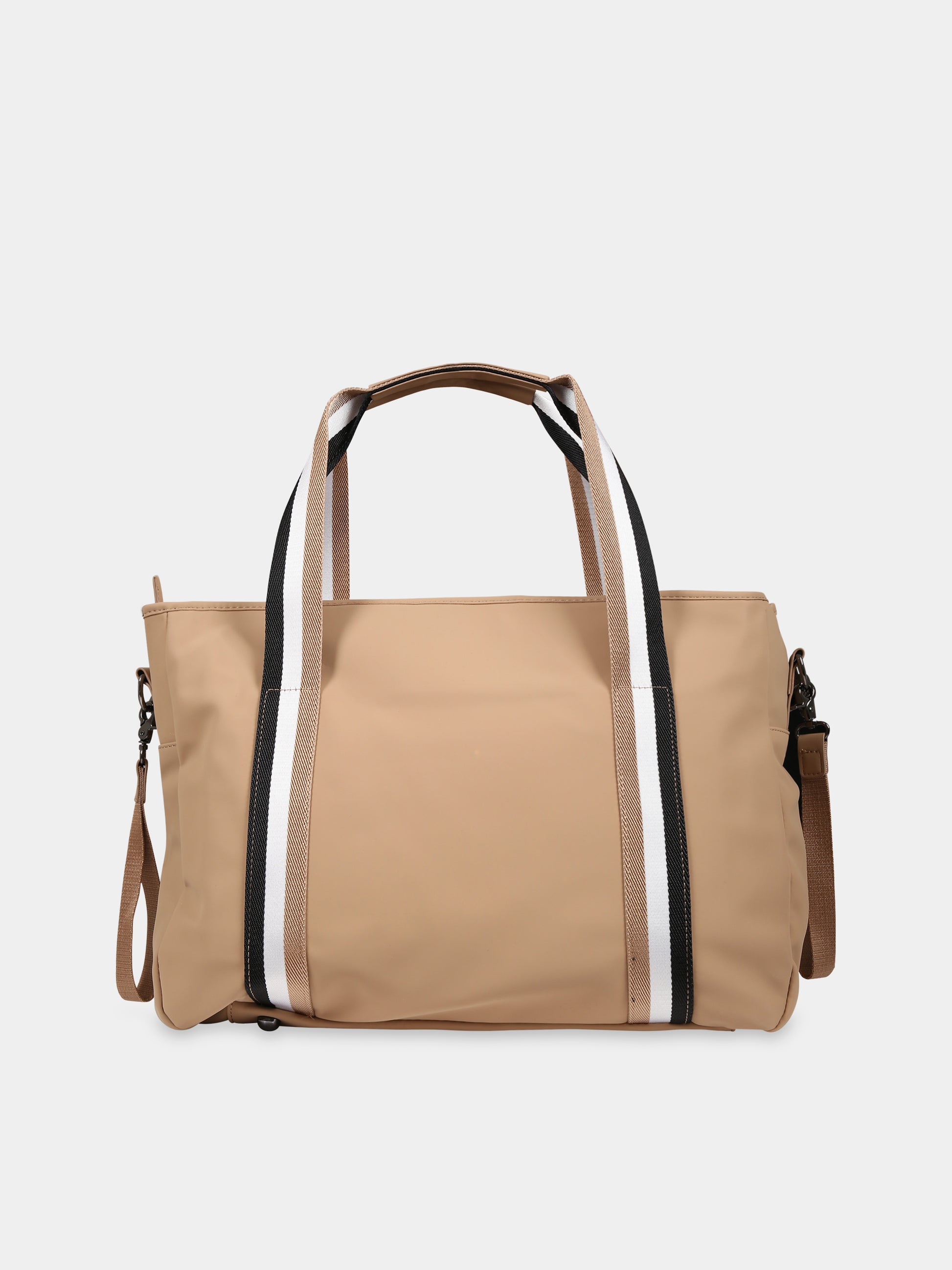 Borsa mamma beige per neonati con logo,Boss,J90336 237