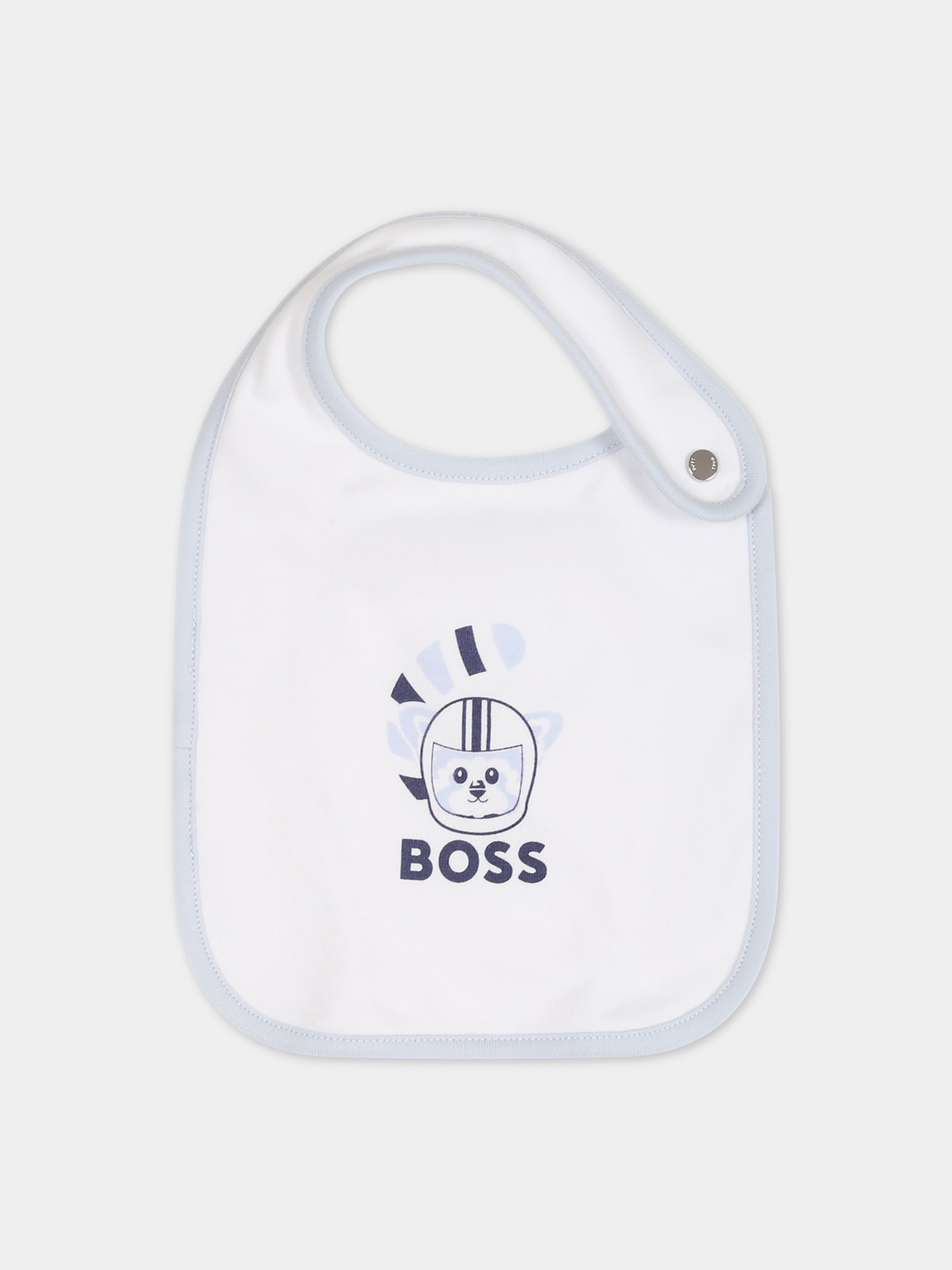 Set celeste per neonato con logo,Boss,J98424 771