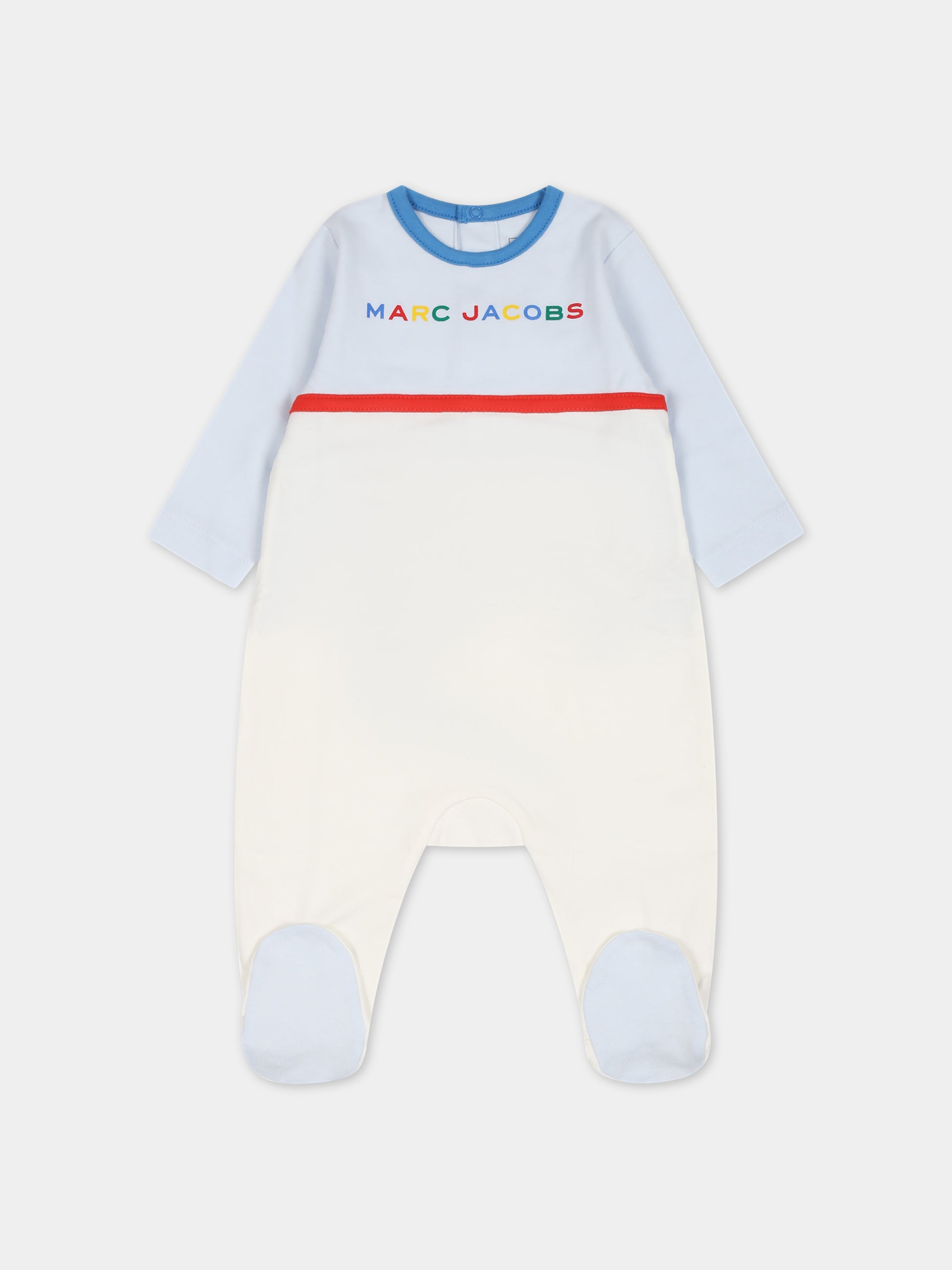 Set celeste per neonato con logo,Little Marc Jacobs,W98175 83E