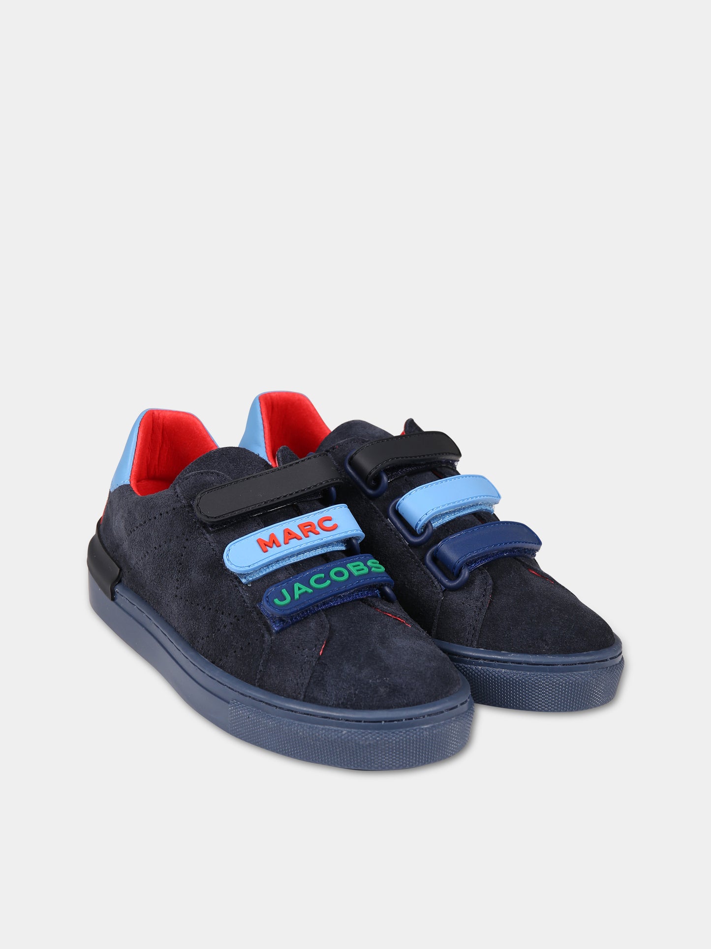 Sneakers blu per bambino con logo,Little Marc Jacobs,W29064 85T