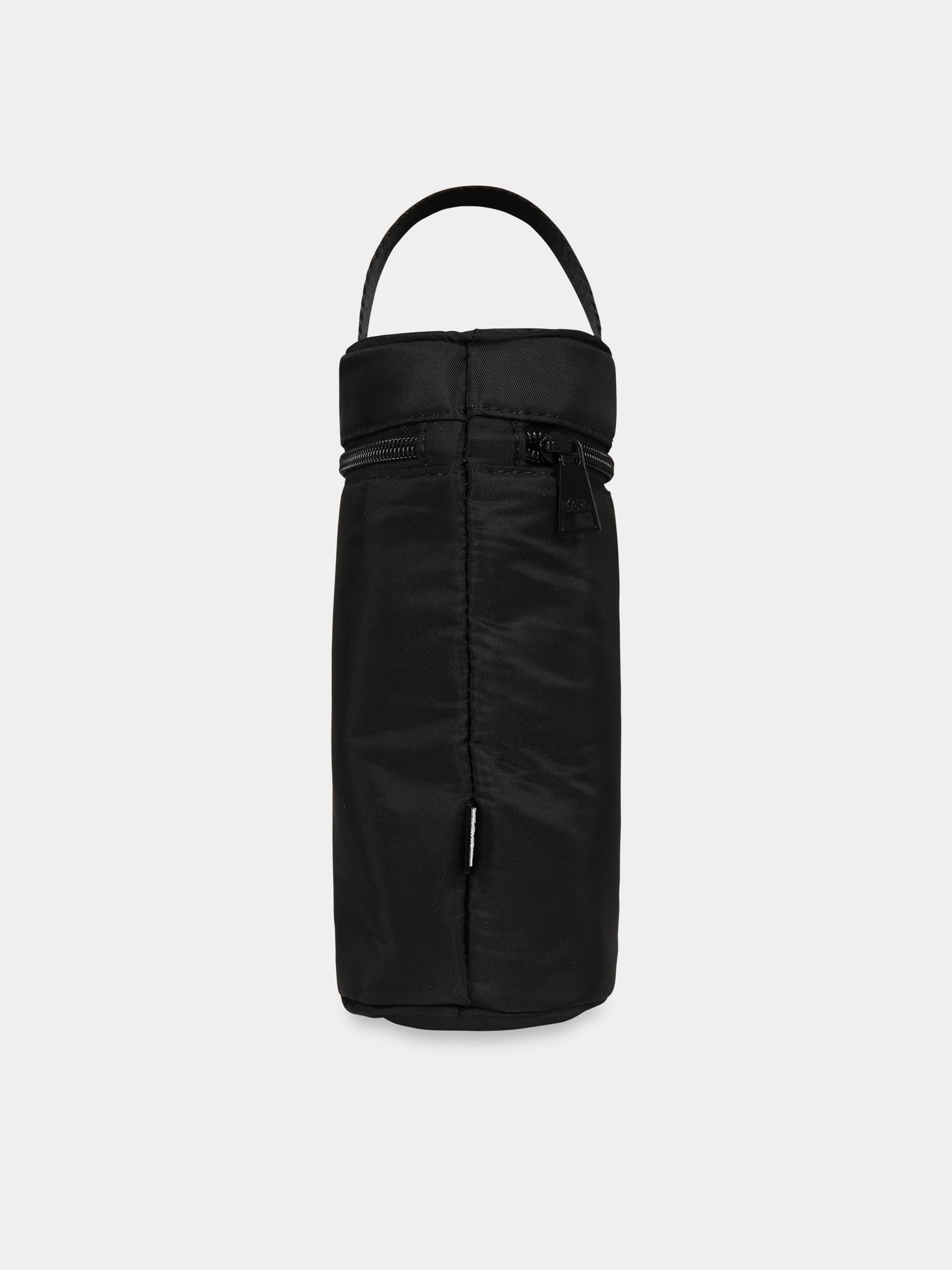 Borsa mamma nera per neonati con logo,Karl Lagerfeld Kids,Z90055 09B