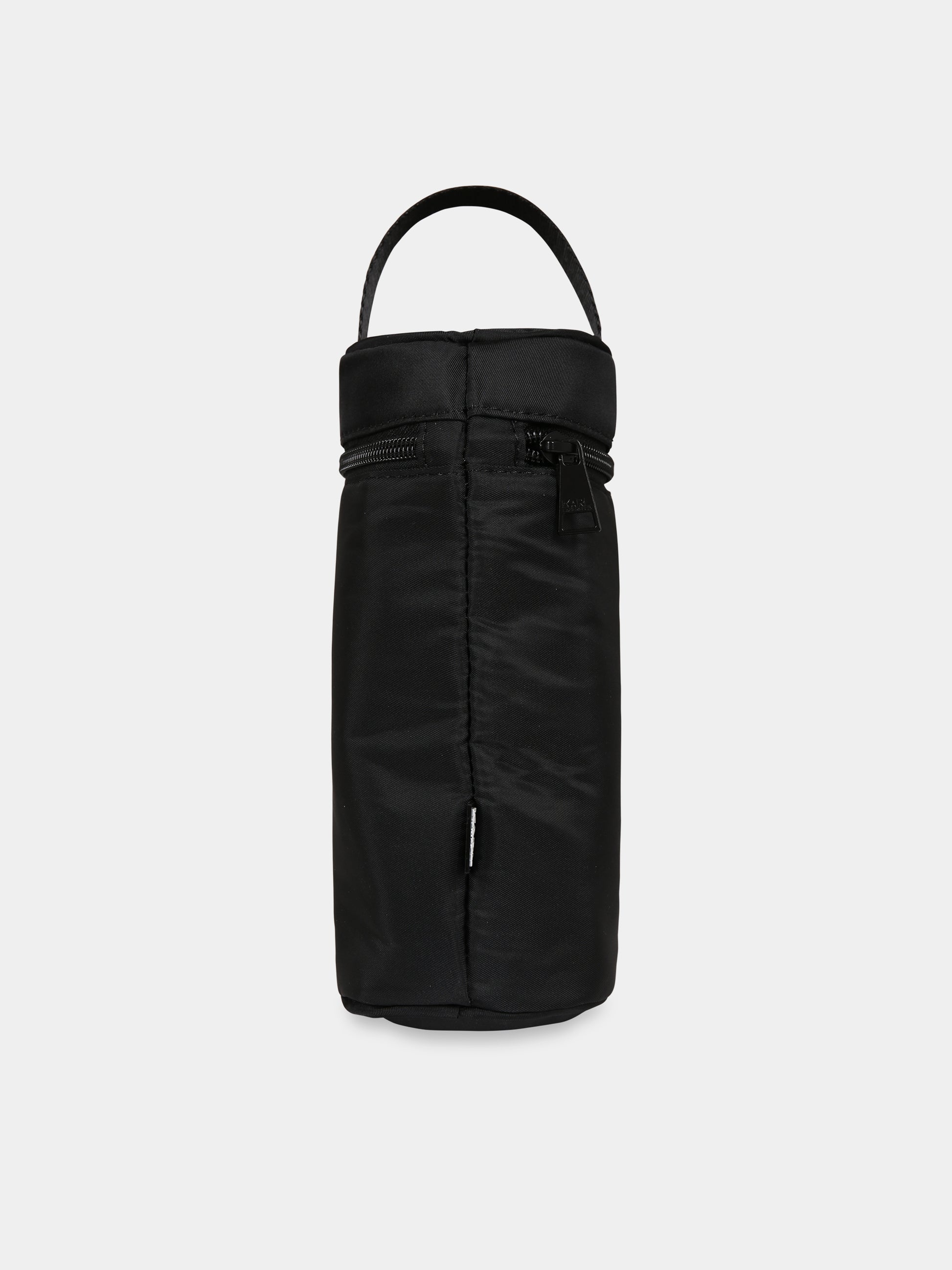 Borsa mamma nera per neonati con logo,Karl Lagerfeld Kids,Z90055 09B