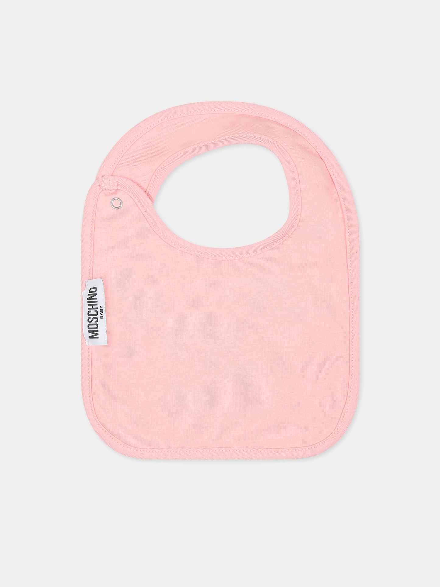 Set rosa per neonata con Teddy bear e stampa,Moschino Kids,MUY05K LCA40 50209