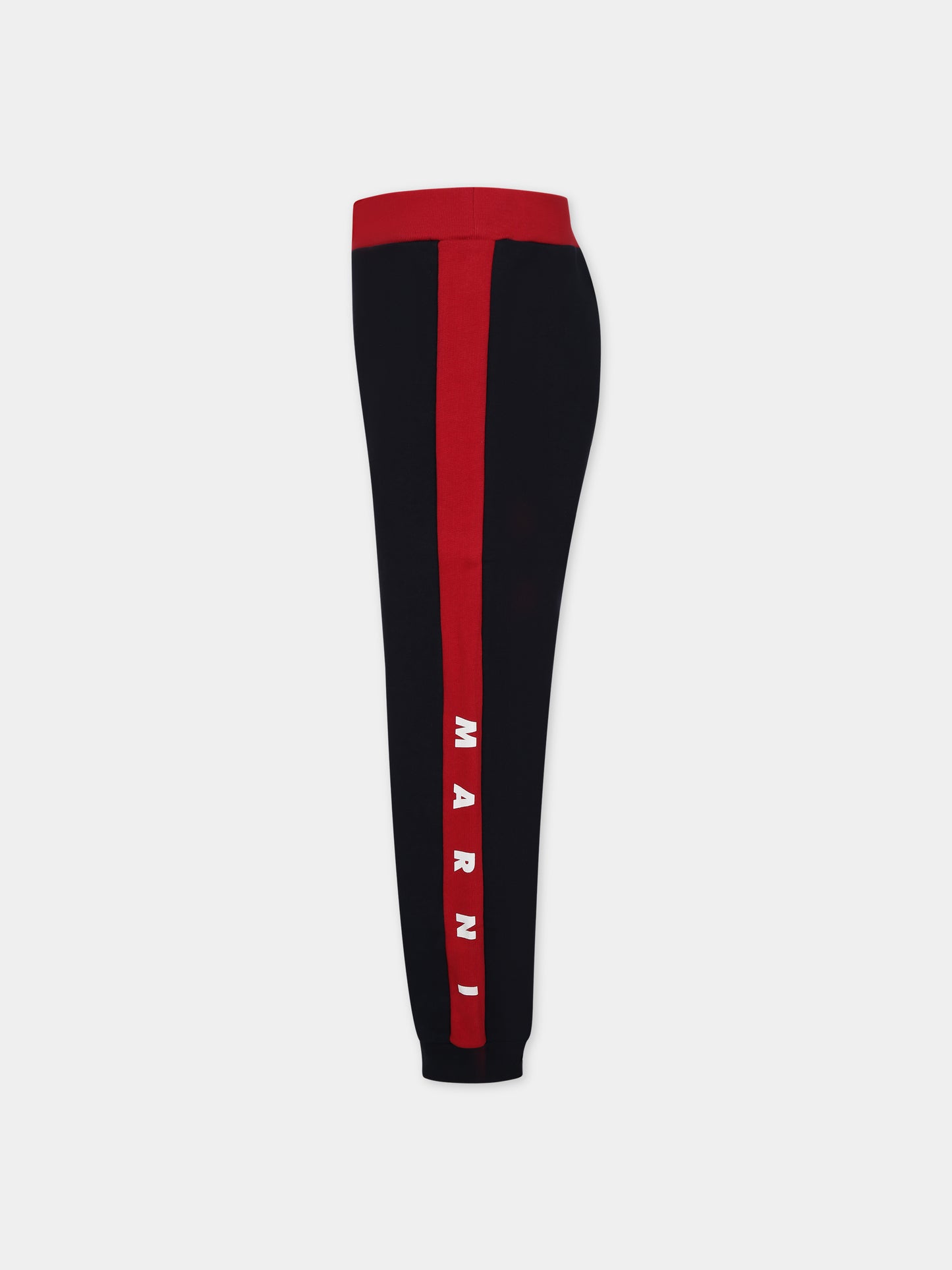 Pantalone sportivo blu con logo per bambini,Marni Kids,M00950 0M803