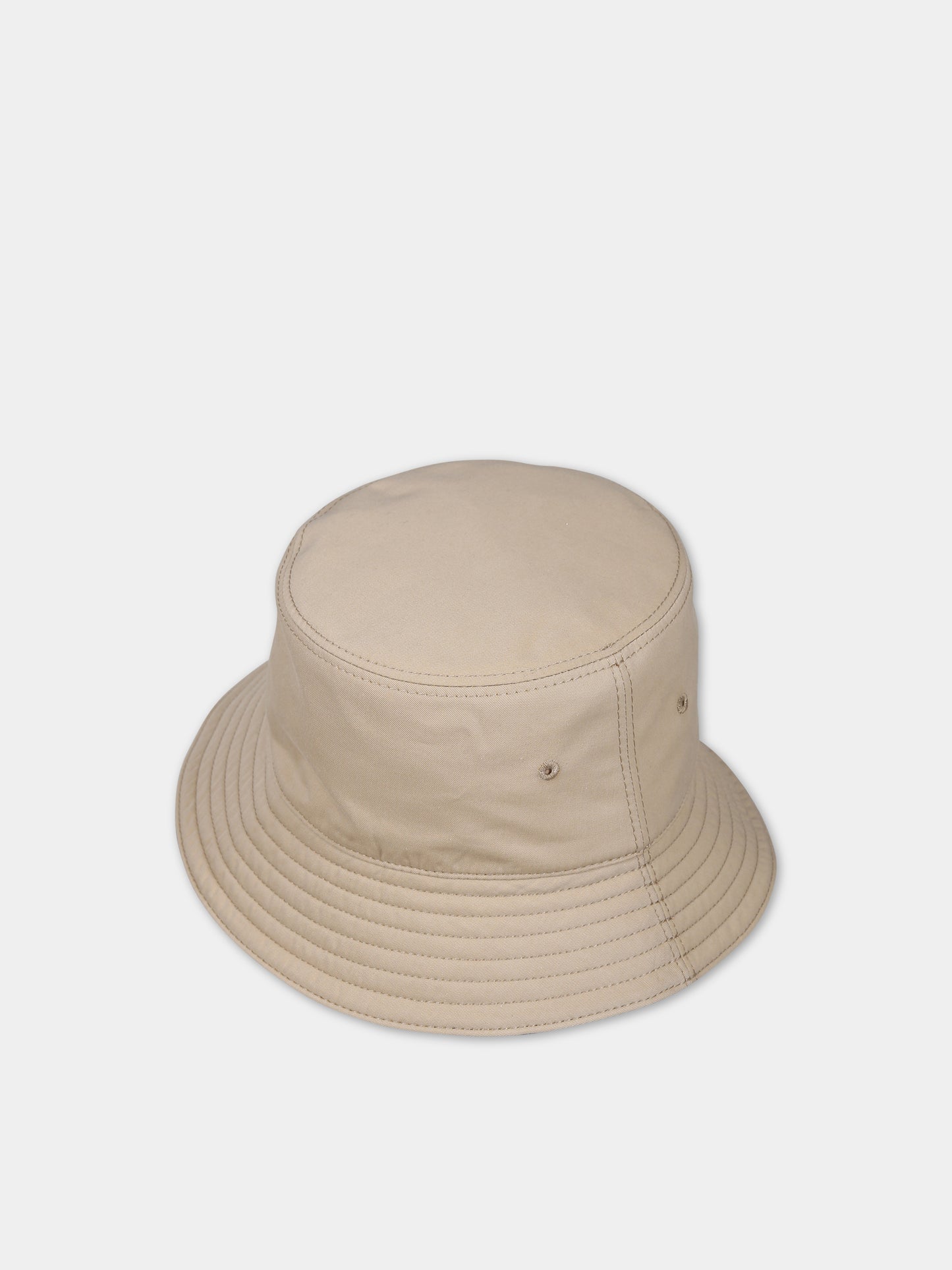 Cloche reversibile beige per bambini con iconico check vintage,Burberry Kids,8070043