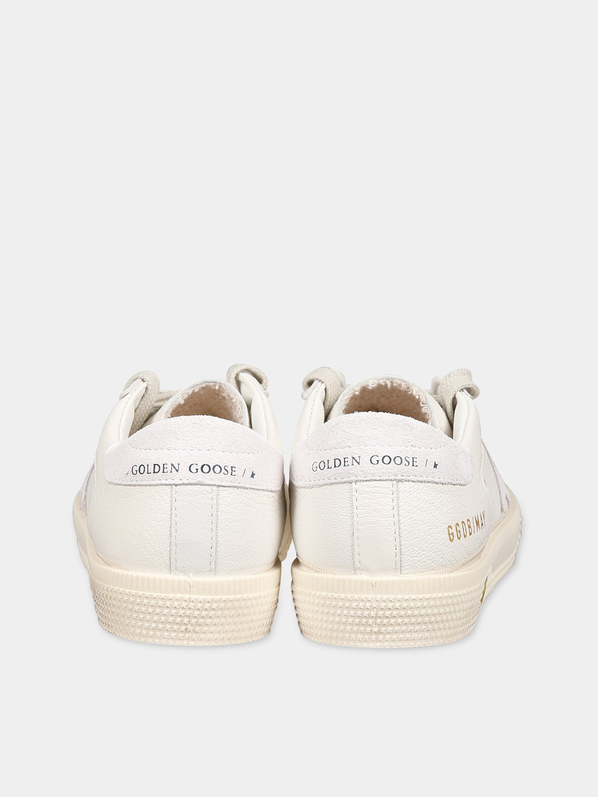 Sneakers May bianche per bambini con iconica stella,Golden Goose,GJF00495/GYF00495/GTF00495 F004814 10100