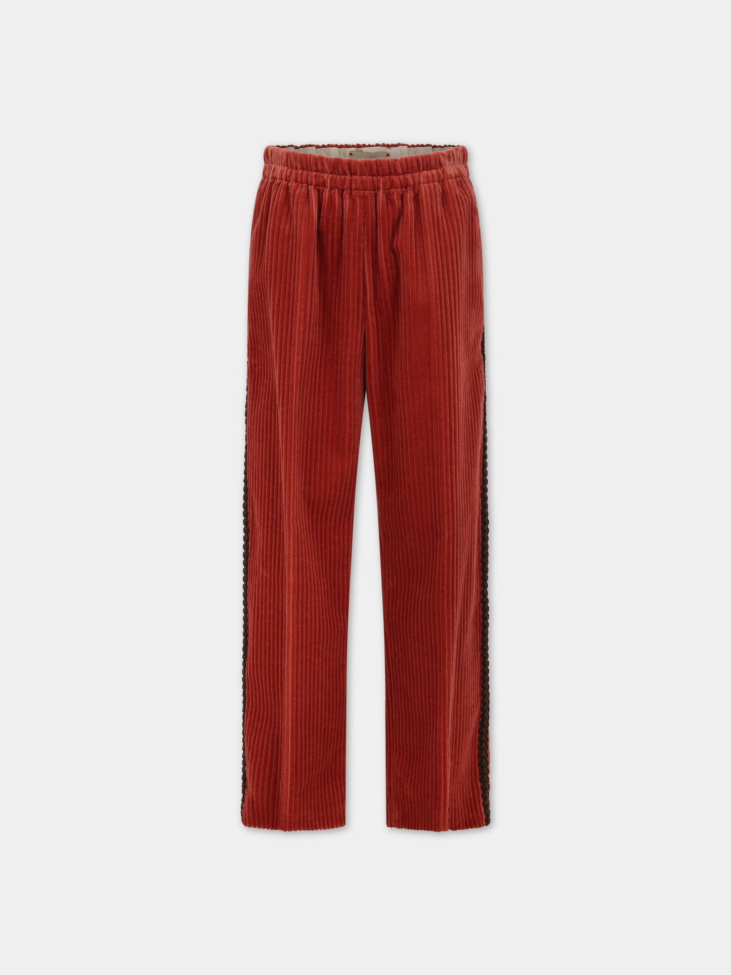 Pantaloni bordeaux per bambina con doppia G,Gucci Kids,749599 ZFV10 2407