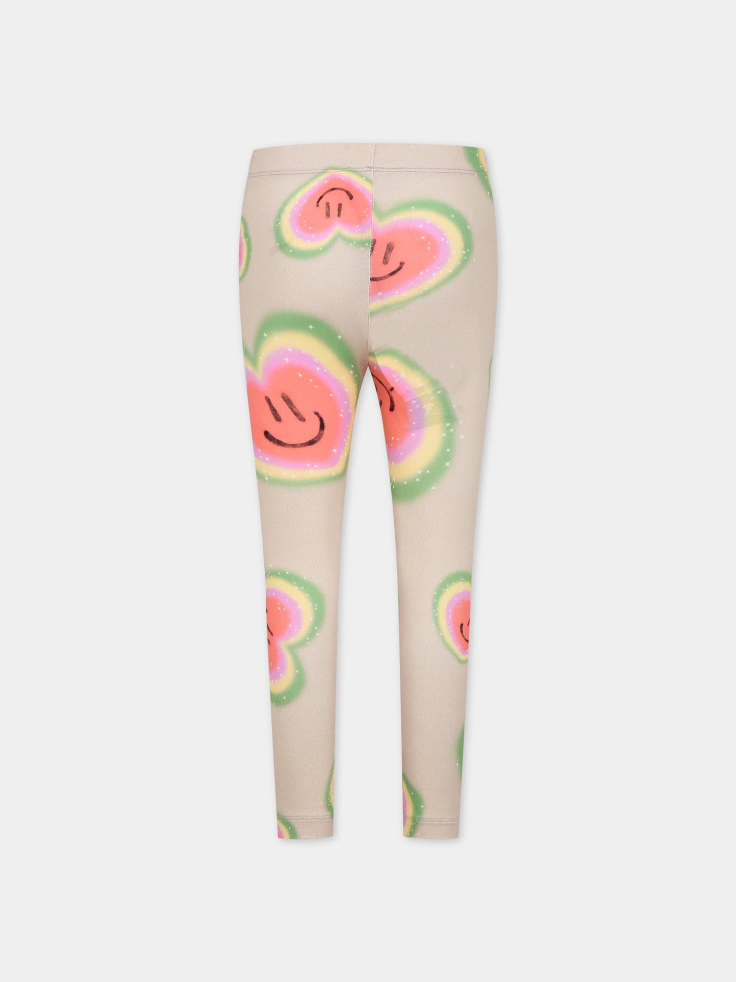 Leggings avorio per neonata con smile,Molo,2W23F209 6869