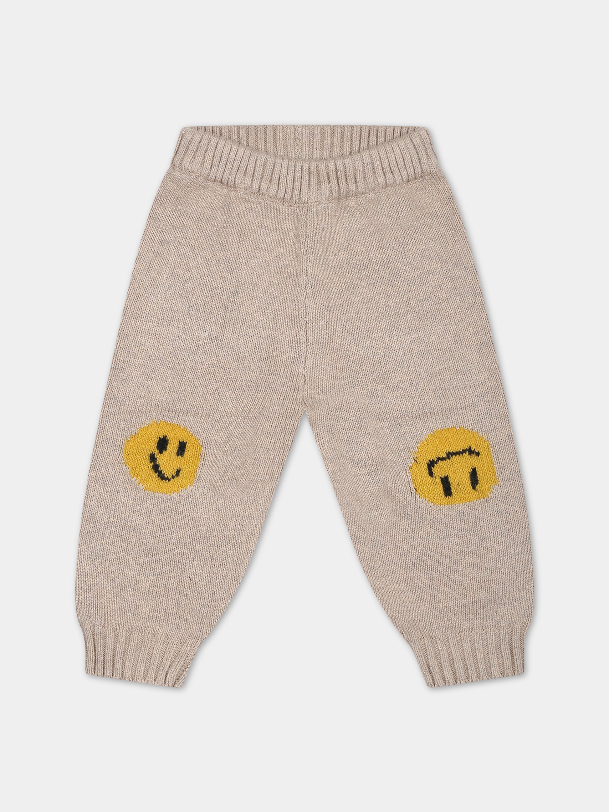 Pantaloni avorio per neonati con smile,Molo,6W23I208 8788