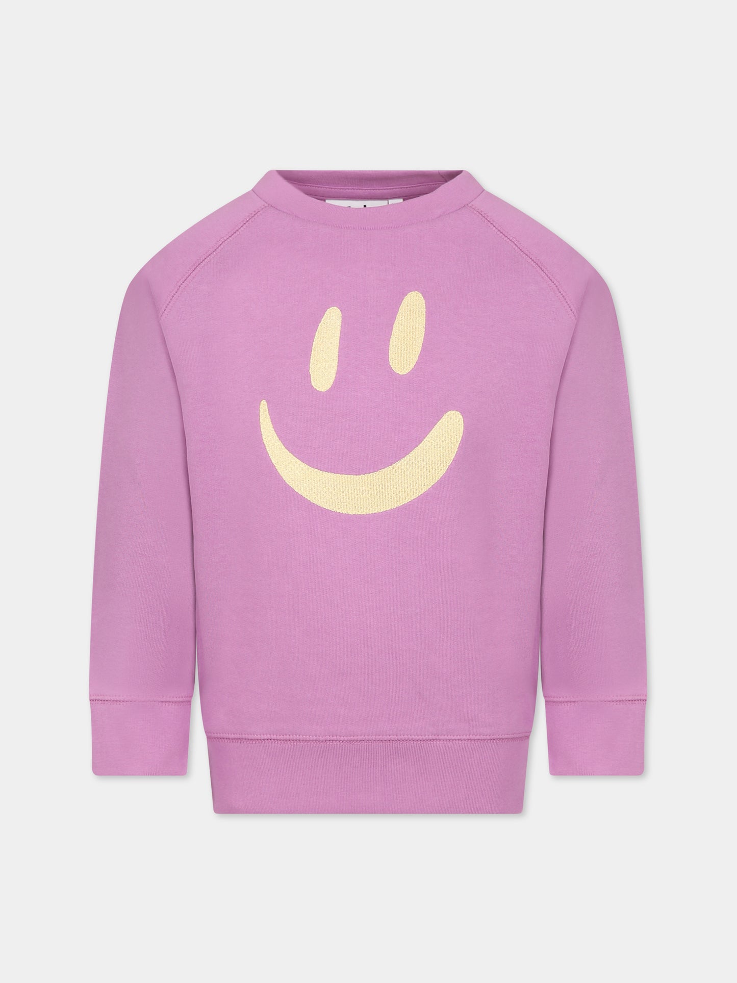 Felpa rosa per bambina con smile,Molo,6W23J204 8765