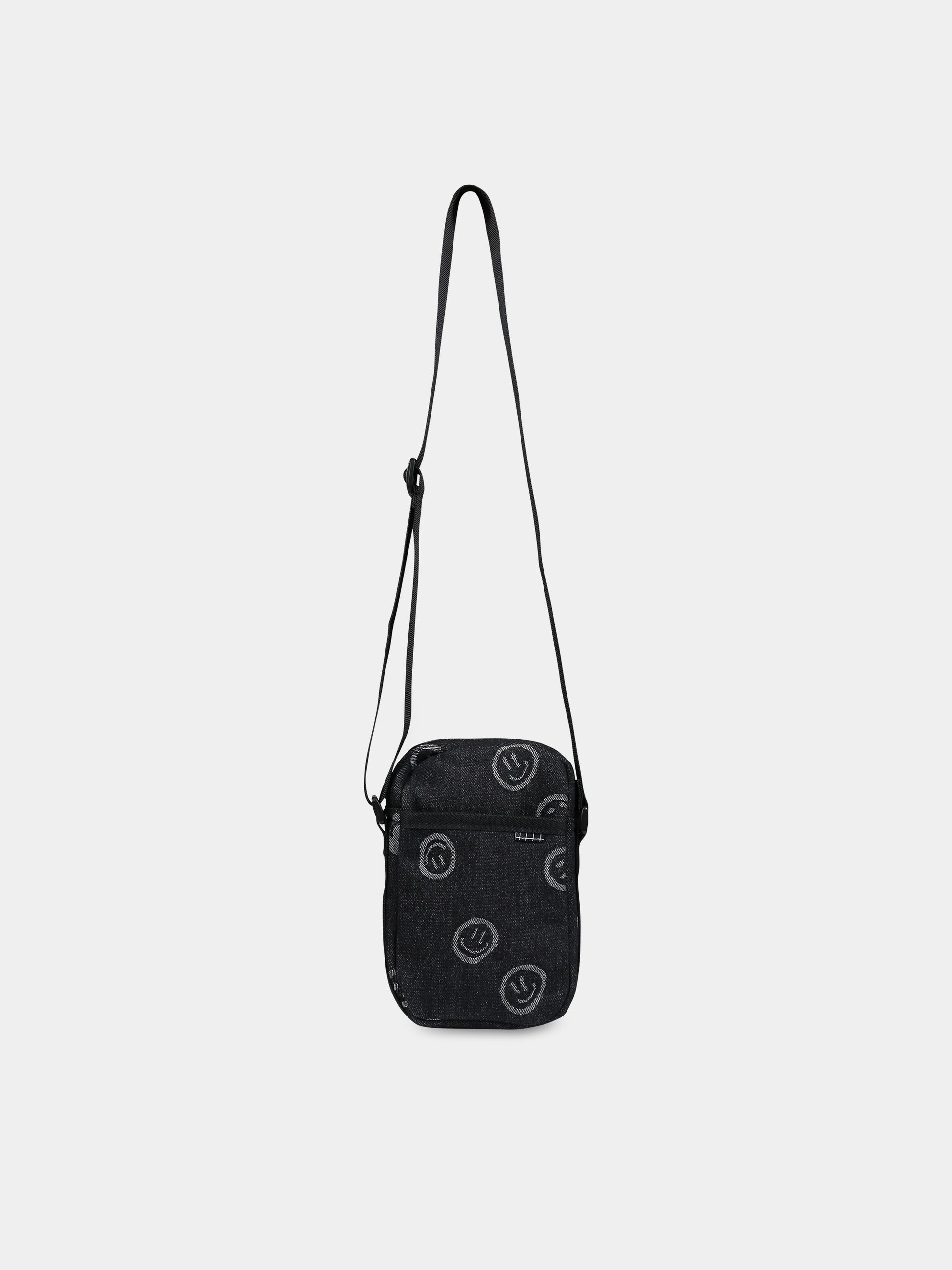 Borsa nera per bambini con smile,Molo,7W23V103 8811