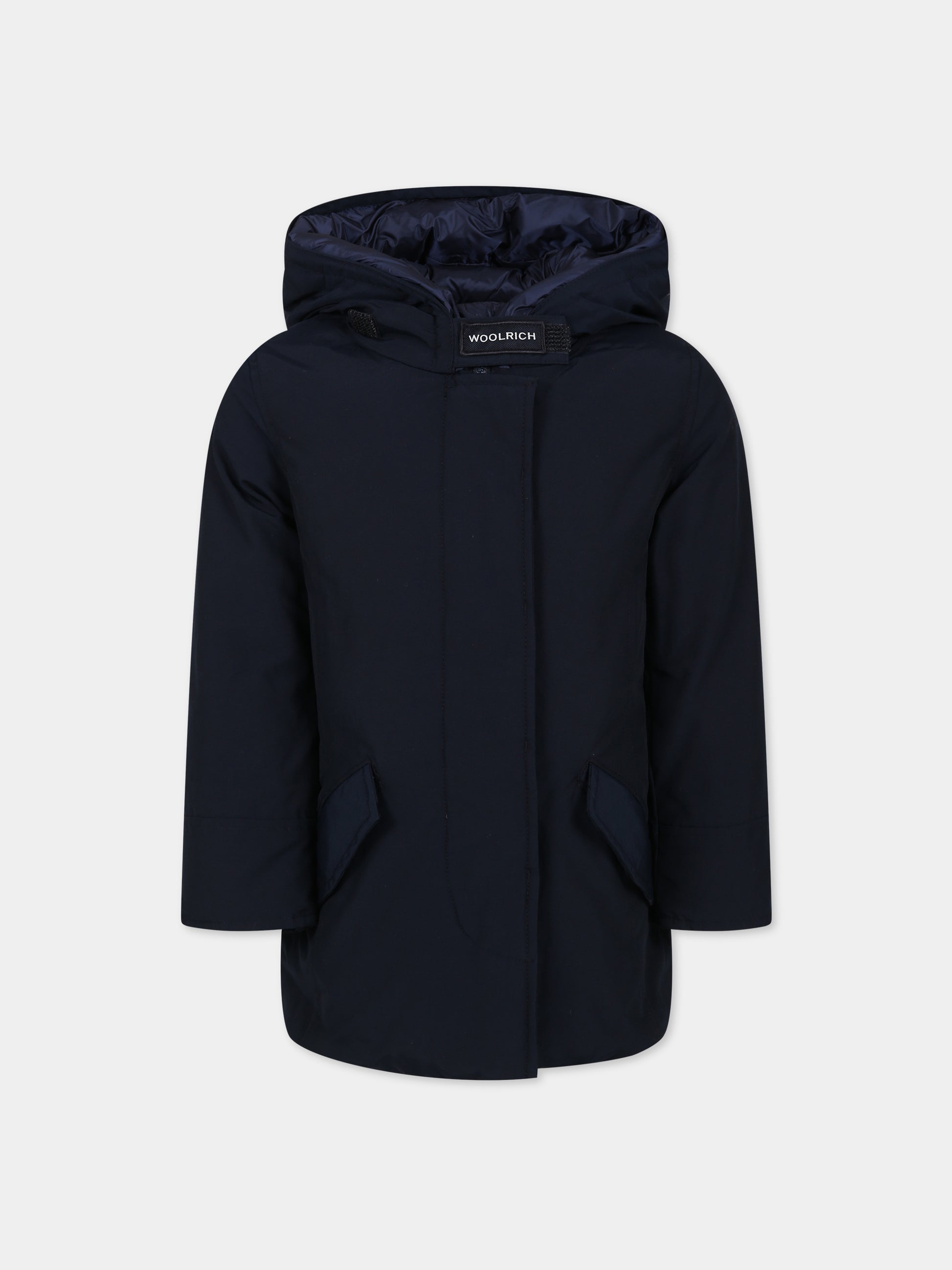 Arctic Parka blu per bambina con logo,Woolrich Kids,CFWKOU0223FRUT0641 MLB