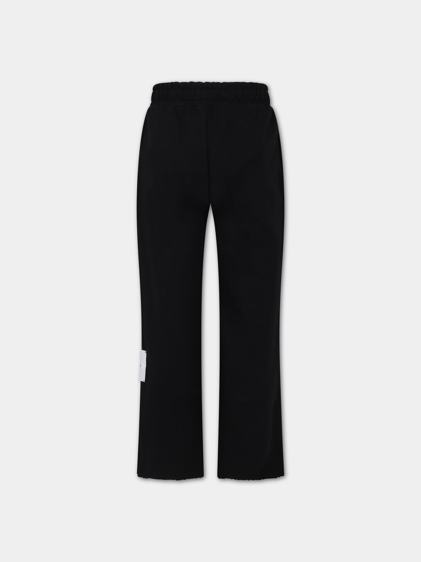 Pantaloni neri per bambino con logo,Msgm Kids,F3MSJBFP132 110