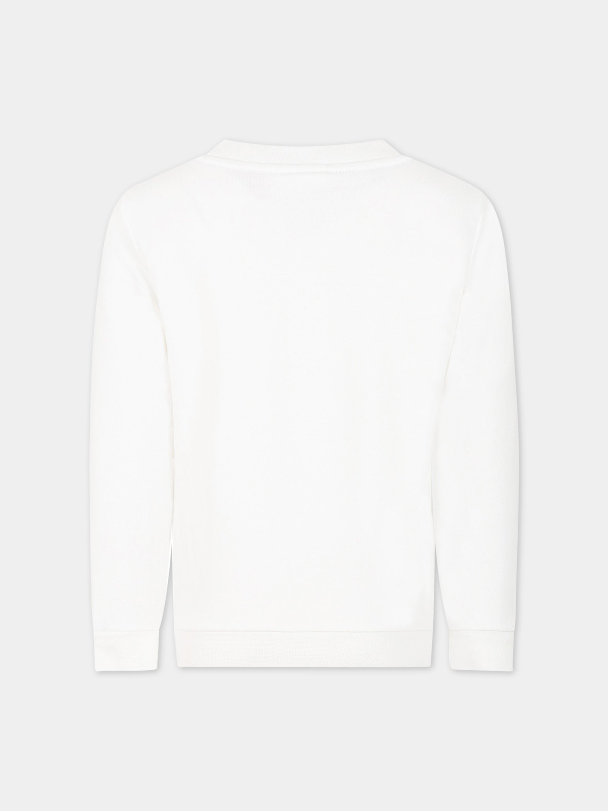 Felpa bianca per bambino con Pikachu e logo,Puma,537444 02