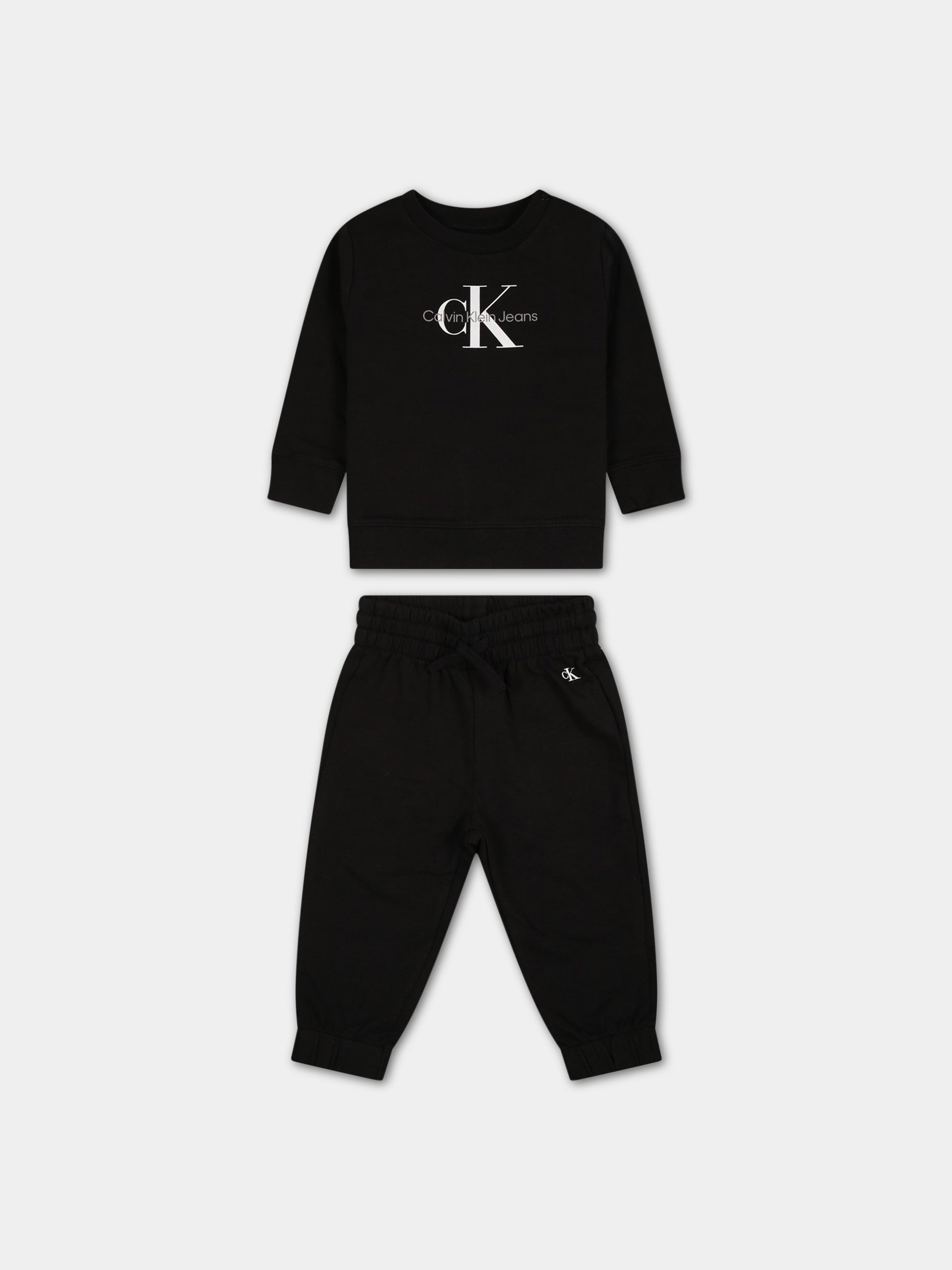 Completo sportivo per neonato con logo,Calvin Klein Kids,IN0IN00017 BEH