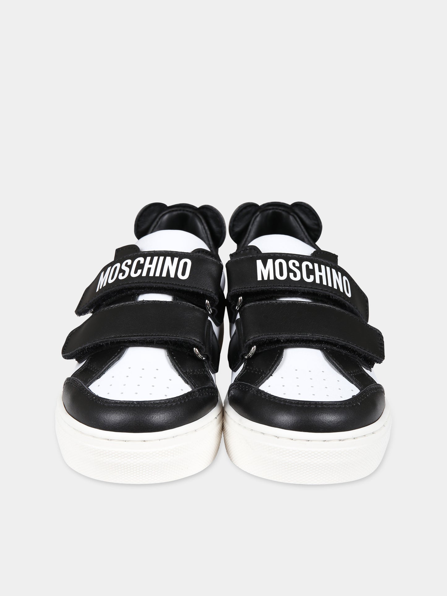 Sneakers nere per bambino con Teddy  Bear e logo,Moschino Kids,75990 75876 2