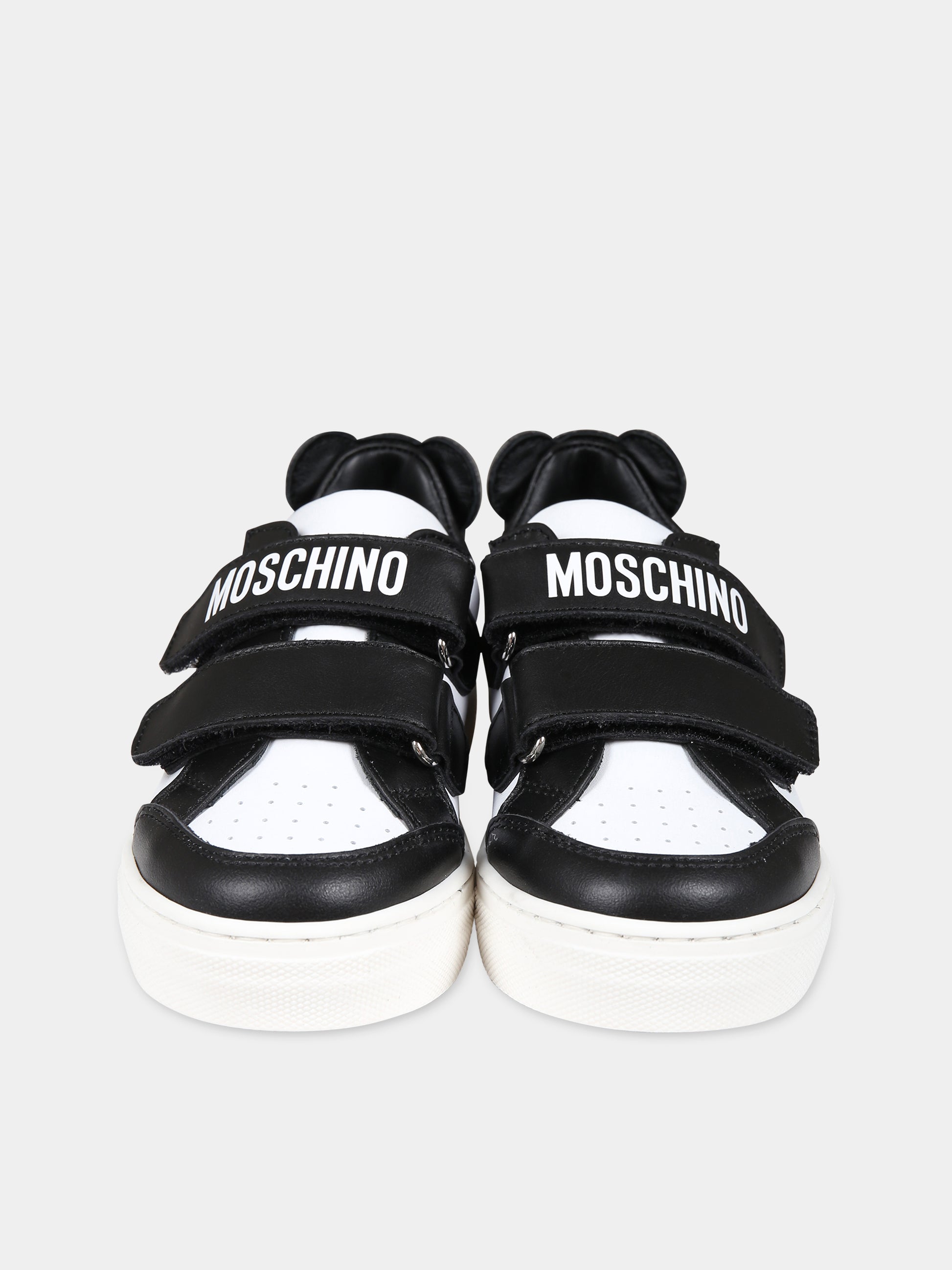 Sneakers nere per bambino con Teddy  Bear e logo,Moschino Kids,75990 75876 2