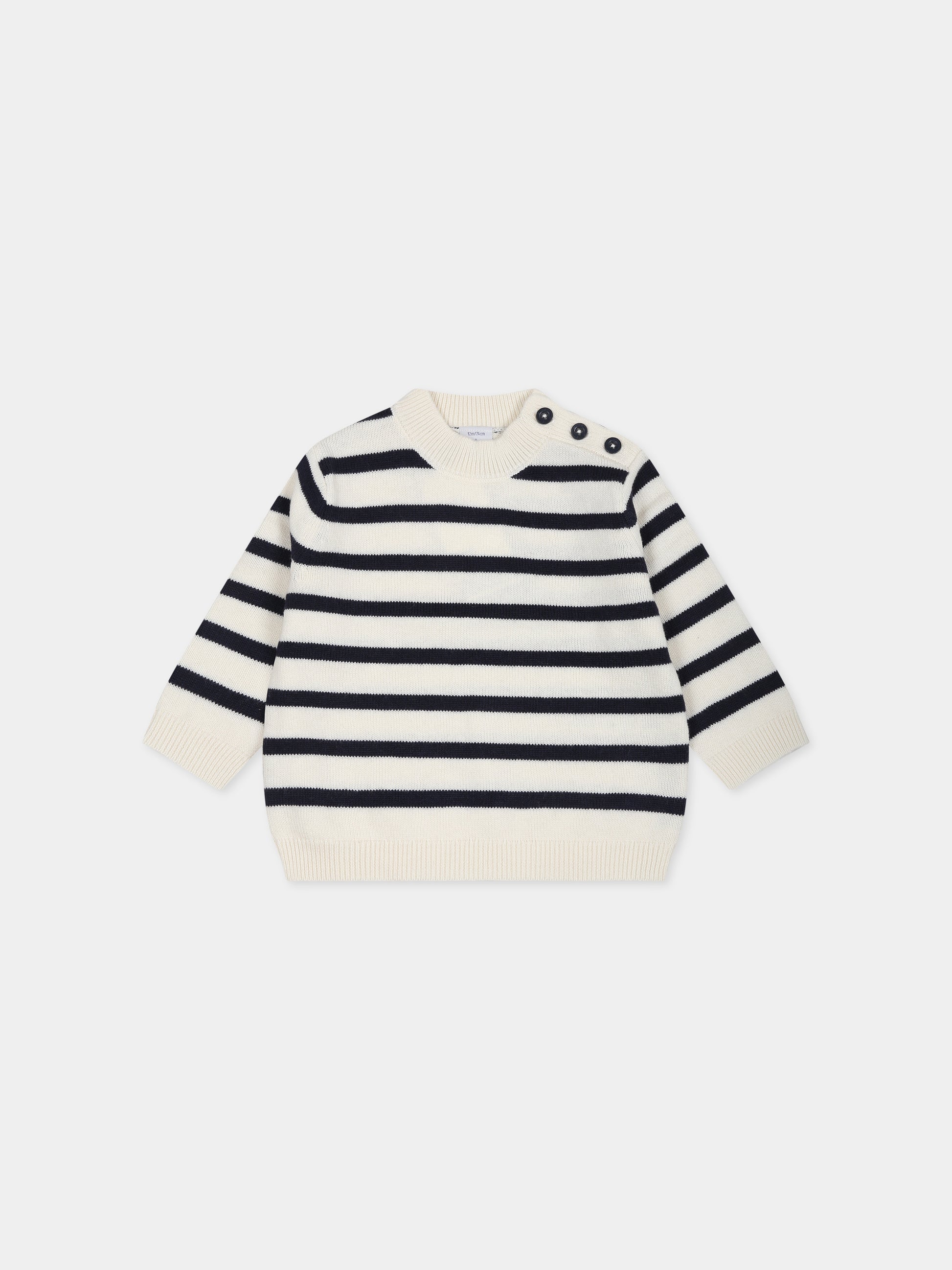 Dolcevita multicolor per neonato a righe,Petit Bateau,A08AB 03