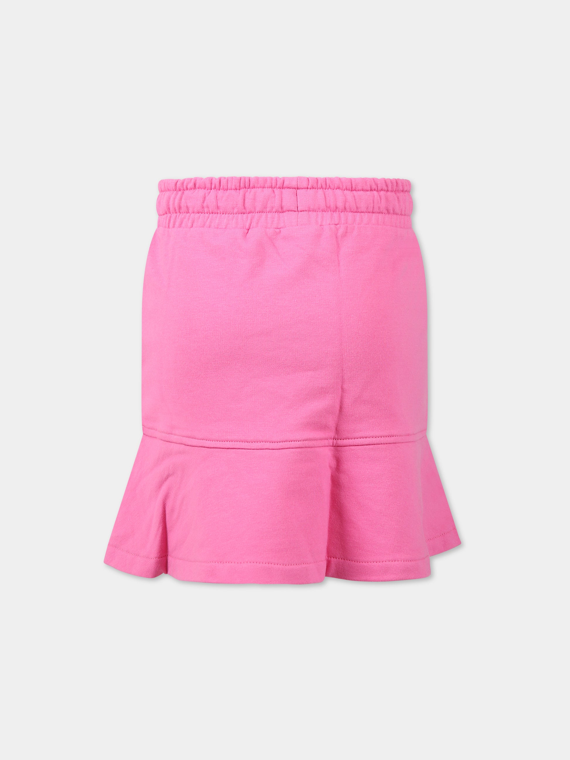 Gonna multicolor per bambina con logo,Moschino Kids,HDJ02A LDA26 50879