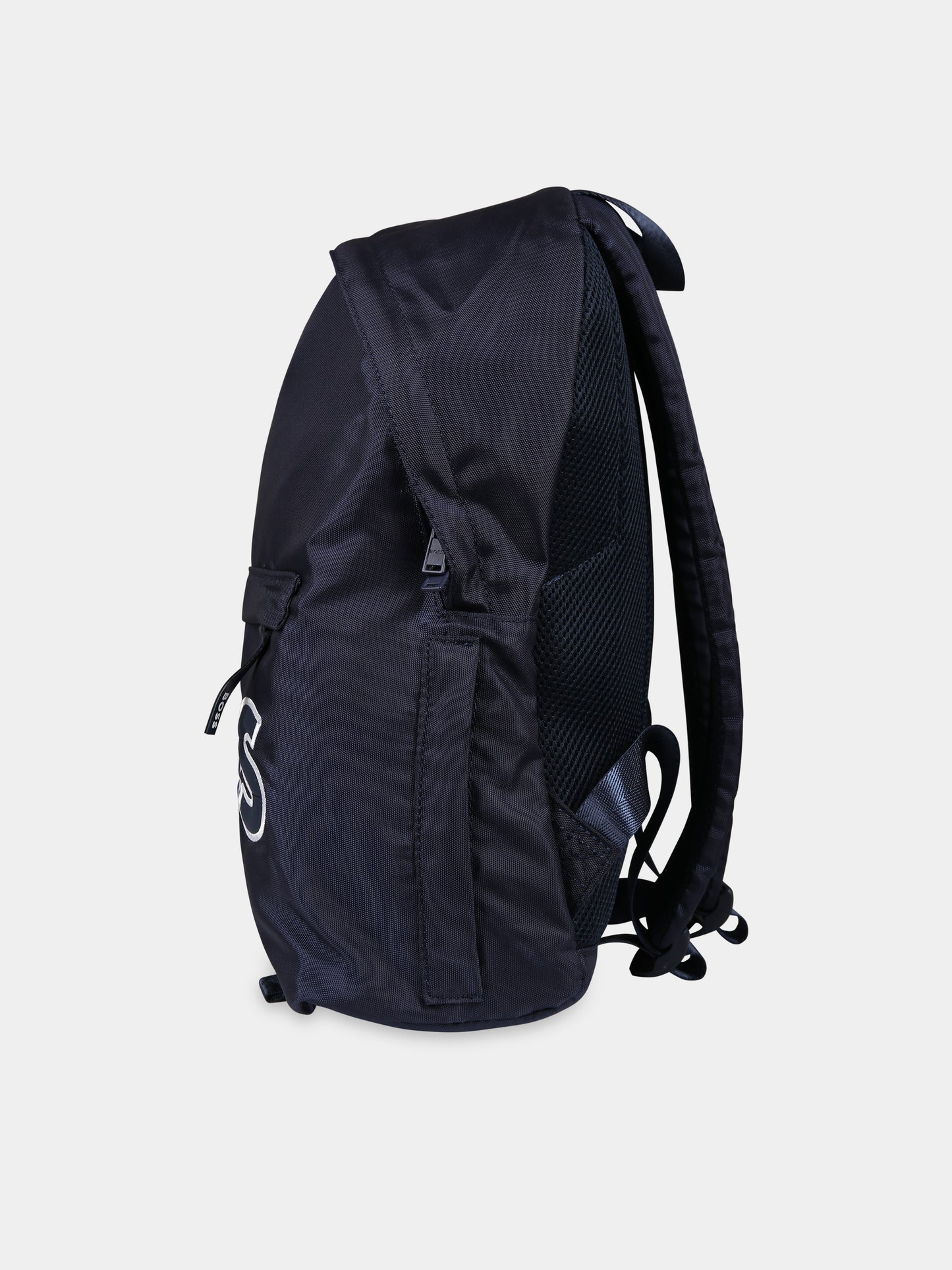 Zaino blu per bambino con logo,Boss,J20412 849