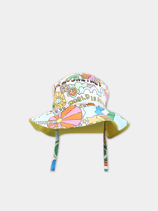 Cloche multicolor per bambini con vortici e chitarre,Stella Mccartney Kids,TS0007 Z0888 101MC