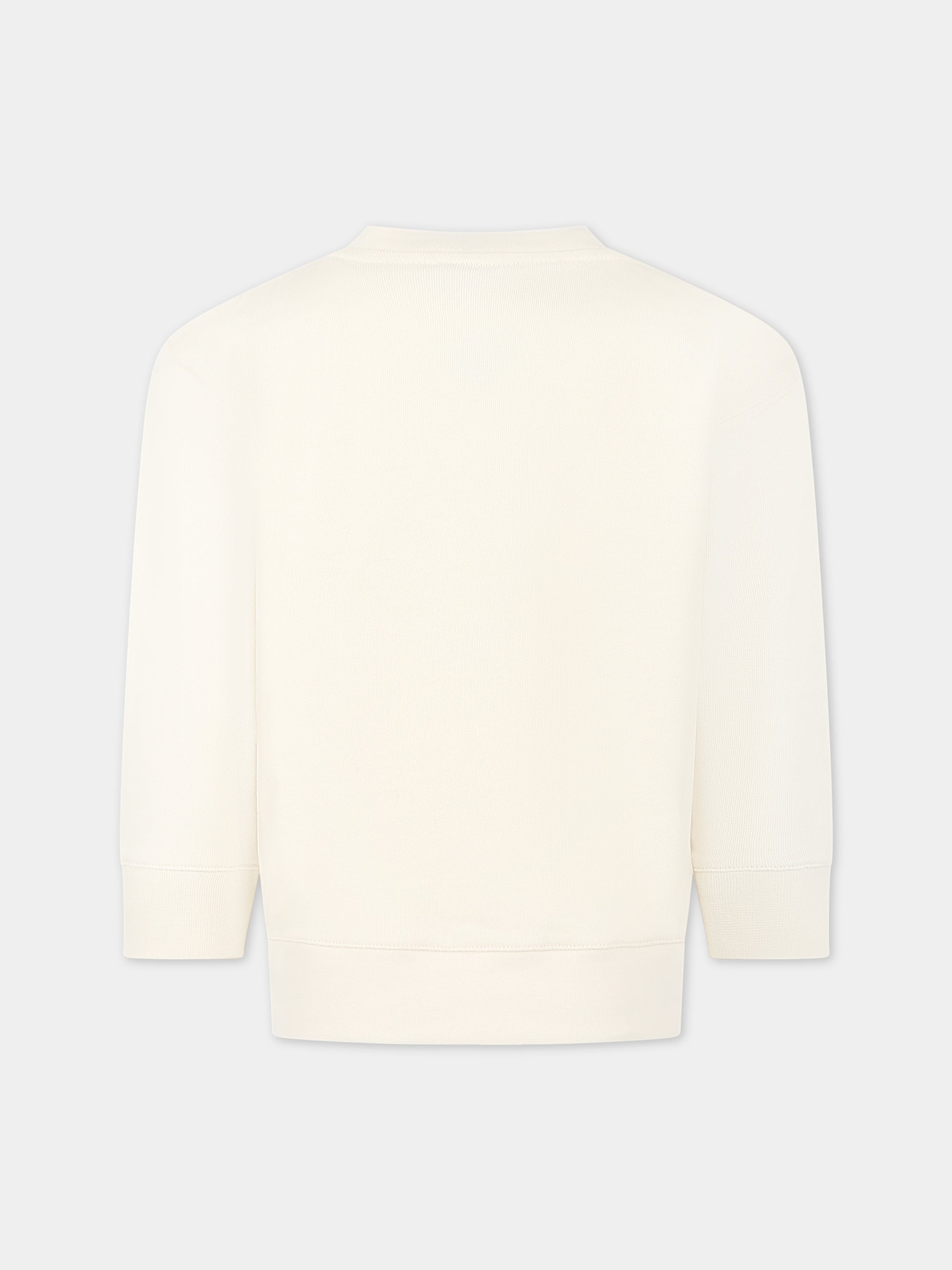 Felpa avorio per bambina con agnello,Stella Mccartney Kids,TS4D20 Z0499 106