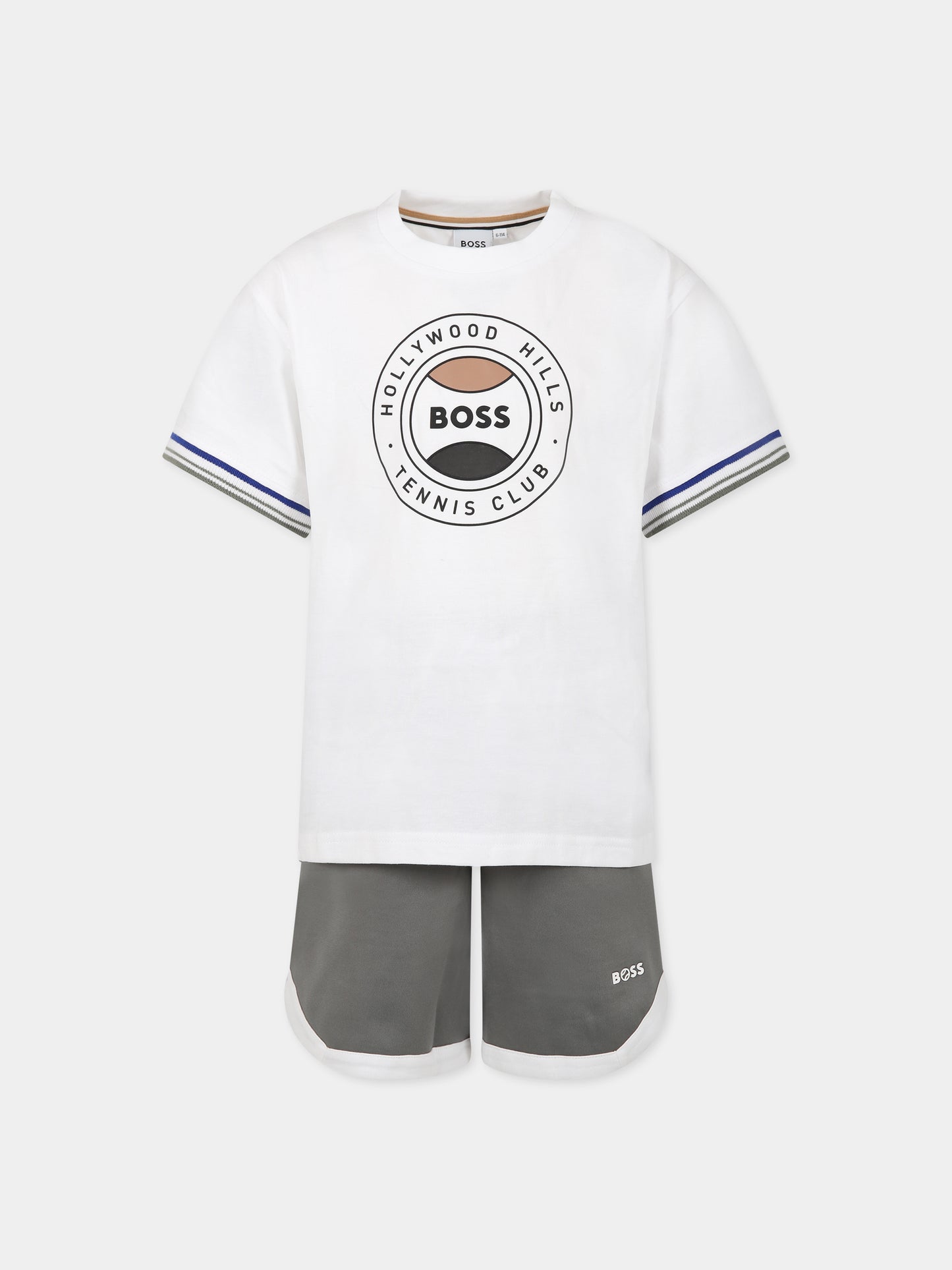 Completo multicolor per bambino con logo,Boss,J28114 N56