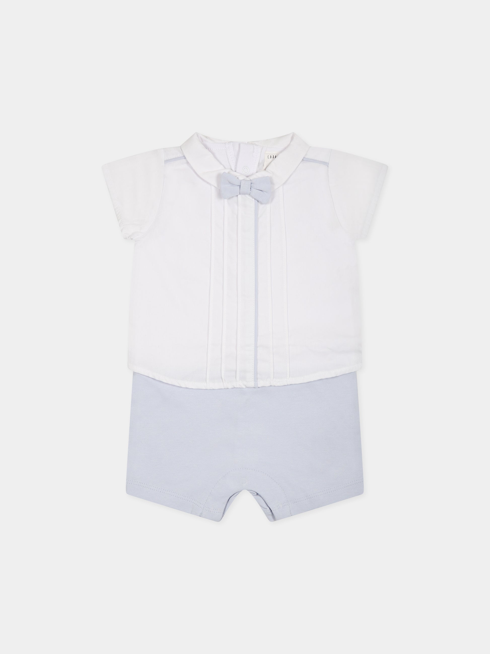 Pagliaccetto multicolor per neonato con papillon,Carrement Beau,Y94287 V11