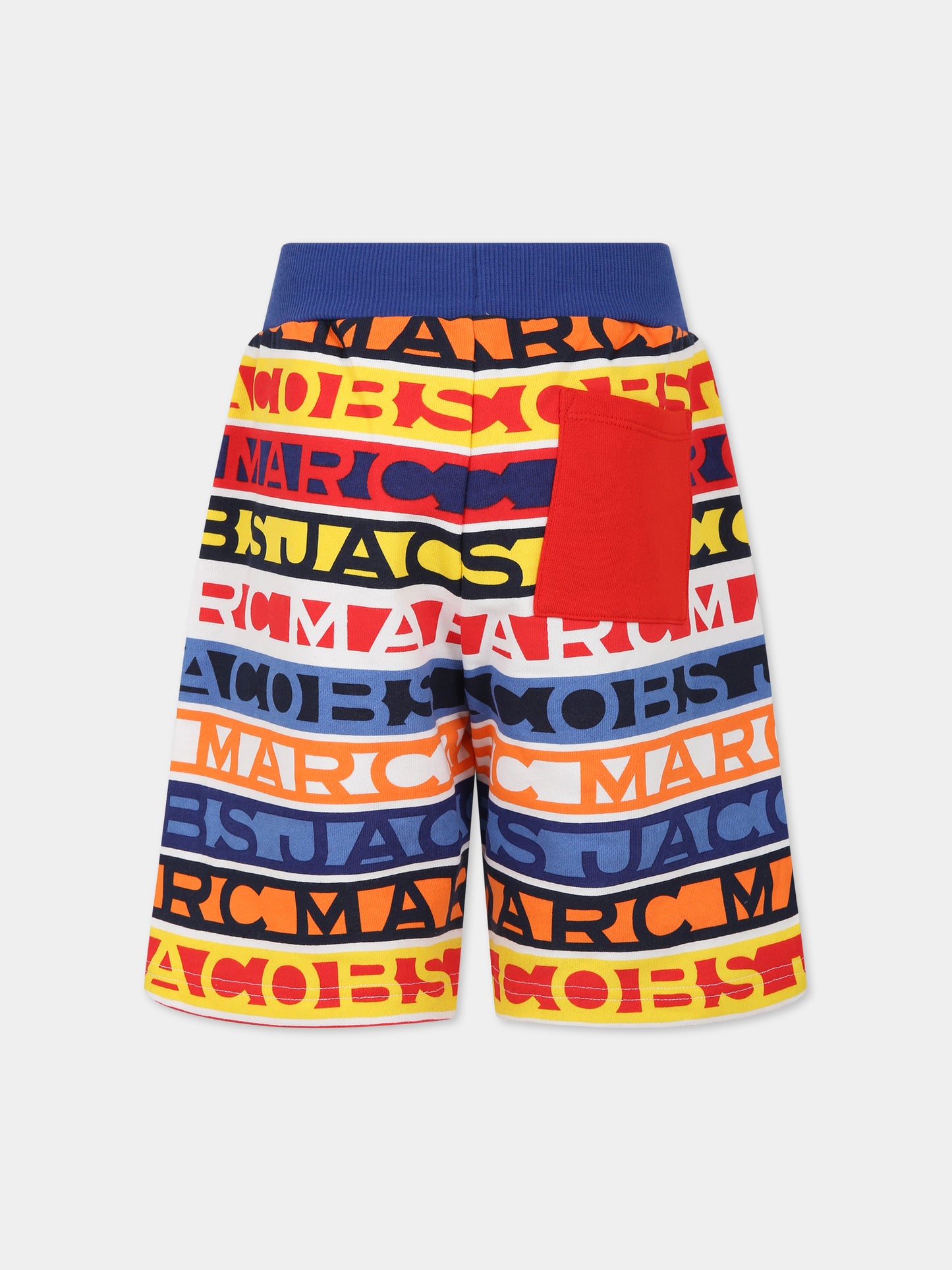 Shorts multicolor per bambino con logo,Little Marc Jacobs,W24276 V79