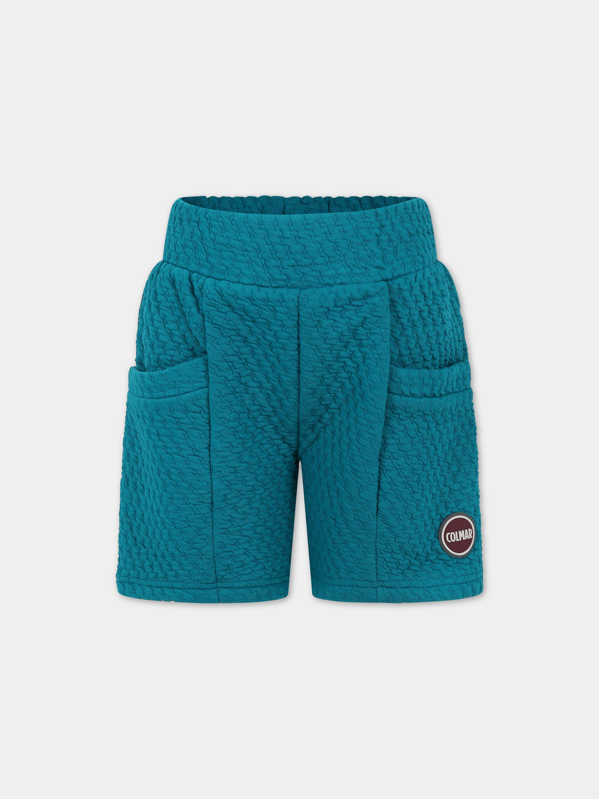 Shorts verdi per bambino con logo,Colmar Originals Kids,3637 7WS 484
