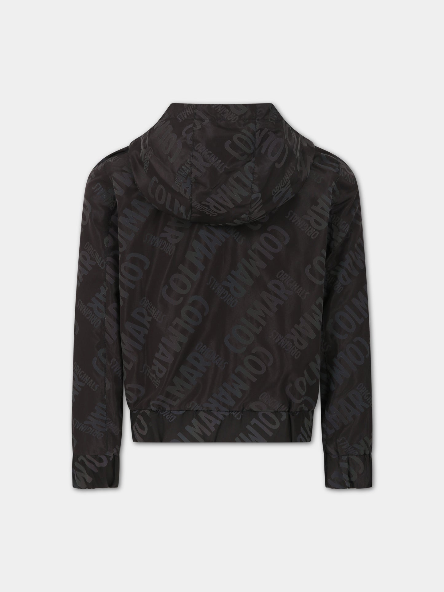 Giubbotto nero per bambino con logo all-over,Colmar Originals Kids,3973 8WU 99