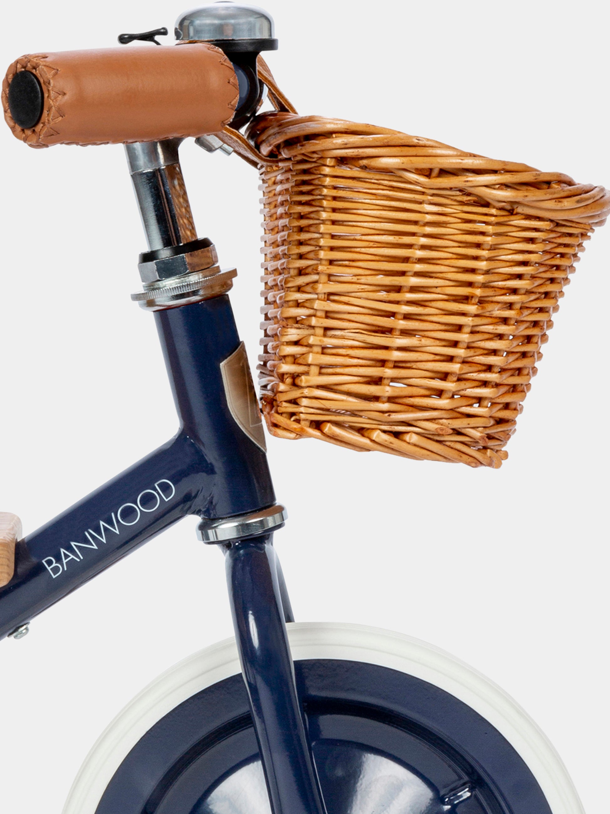 Triciclo blu per bambini con logo,Banwood,BW TRIKE NAVY