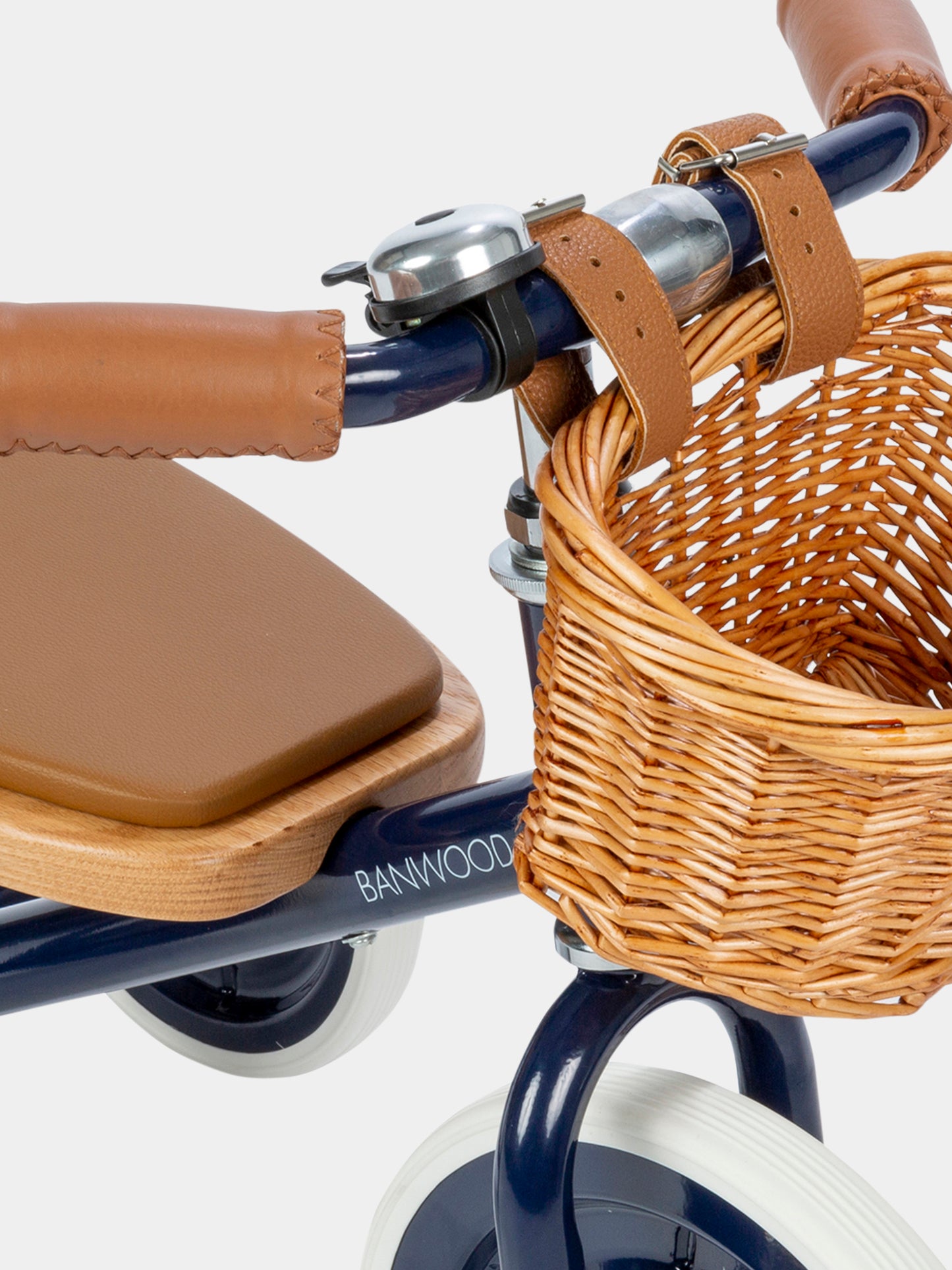 Triciclo blu per bambini con logo,Banwood,BW TRIKE NAVY