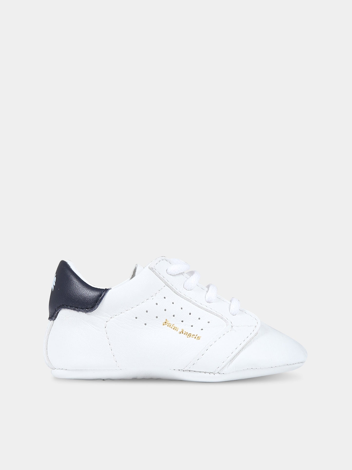 Sneakers bianche per neonato con logo,Palm Angels,PBIX001F23LEA0010146