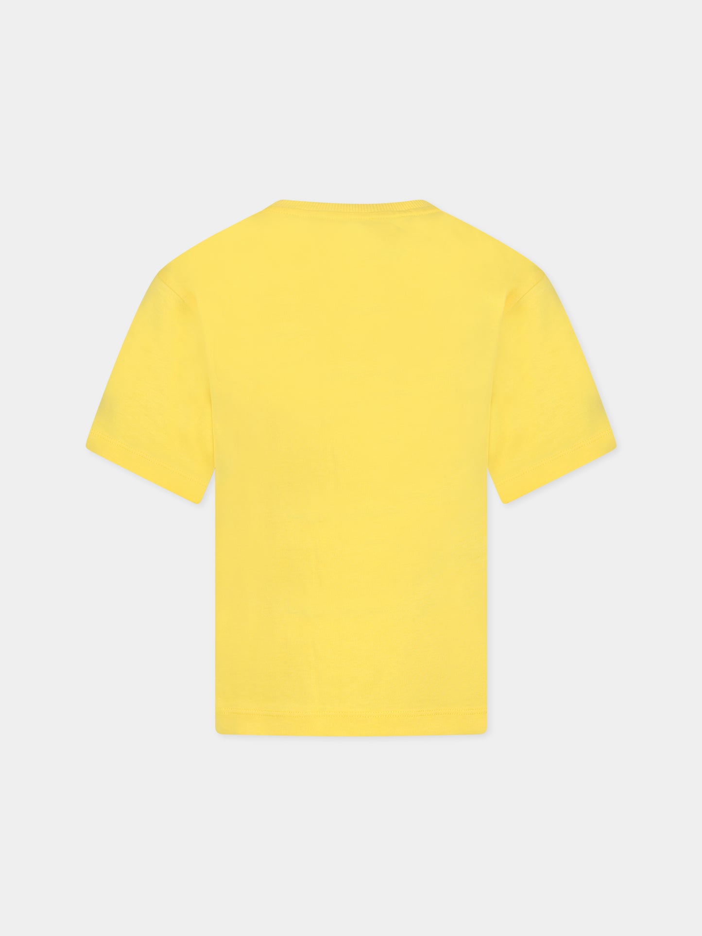 T-shirt gialla per bambini con Teddy Bear,Moschino Kids,HOM03R LAA23 50162