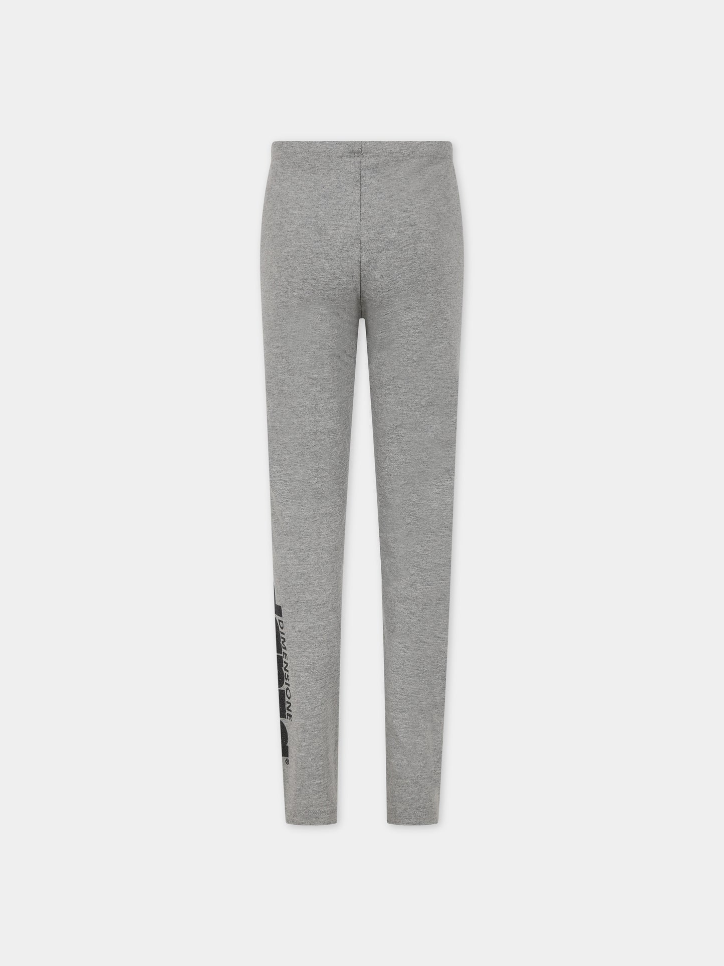 Leggings grigi per bambina con logo,Dimensione Danza,031950MG 101