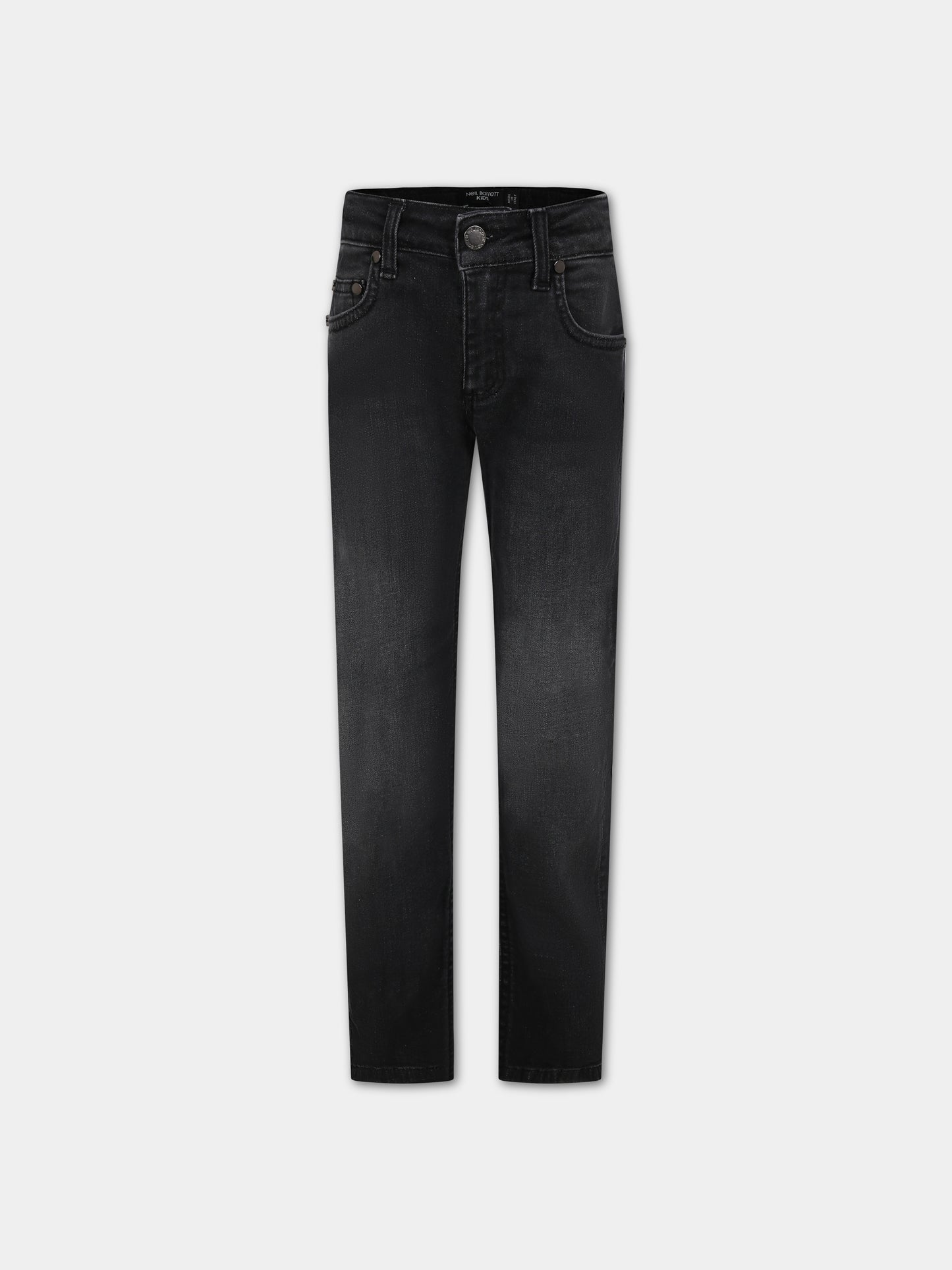 Jeans neri per bambino con logo,Neil Barrett Kids,033598 127