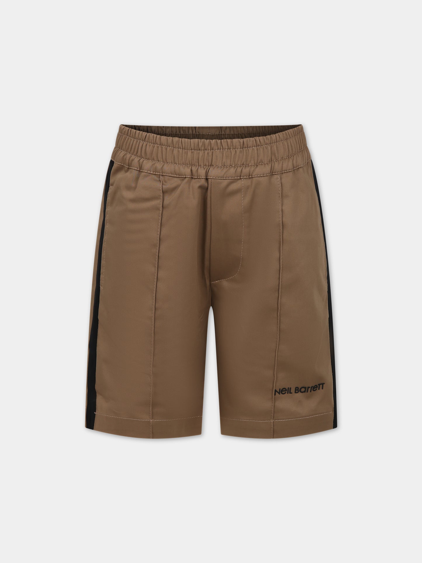 Shorts sportivo beige per bambino,Neil Barrett Kids,033614 225