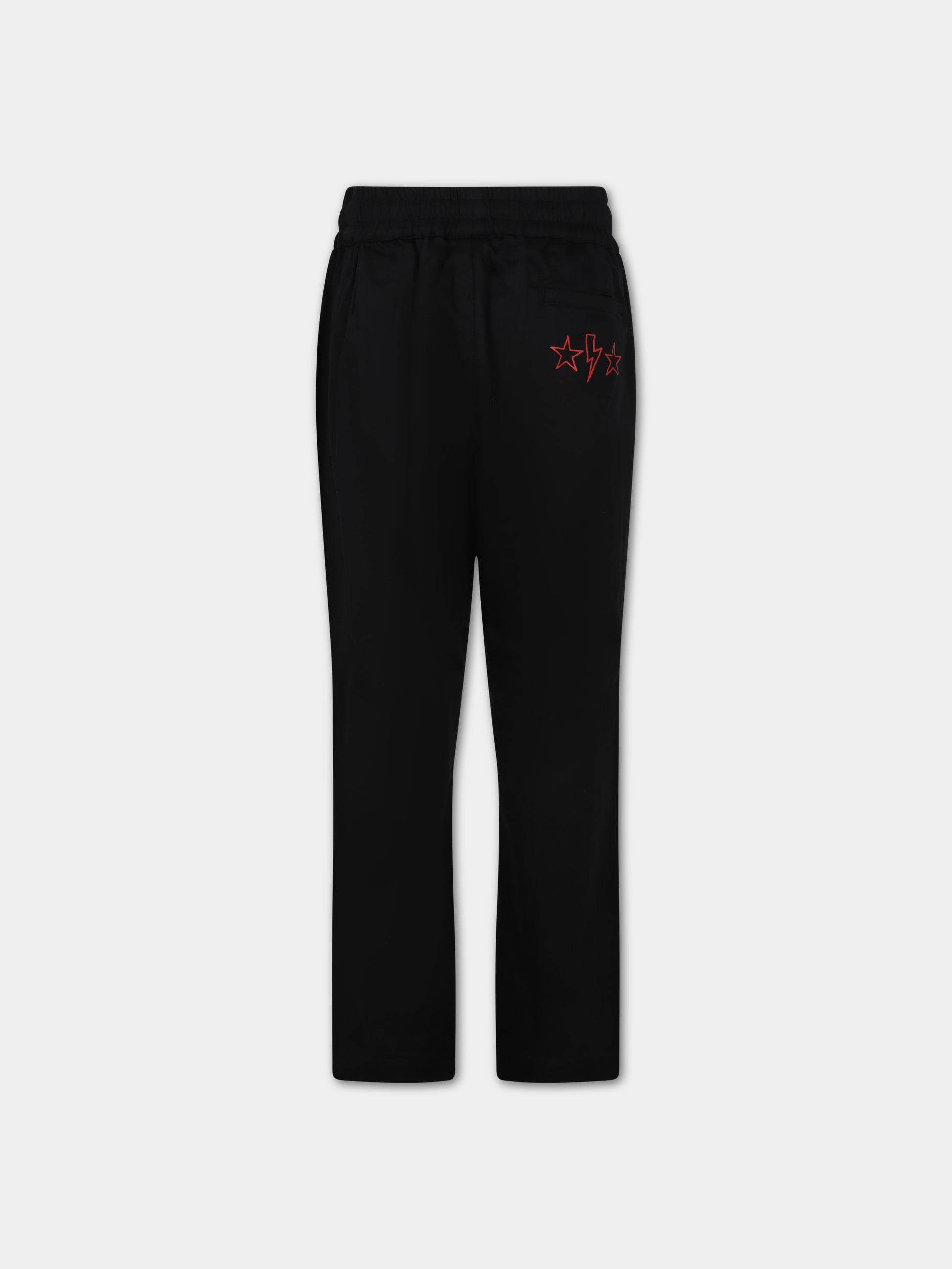 Pantalone casual nero per bambino,Neil Barrett Kids,033617 110