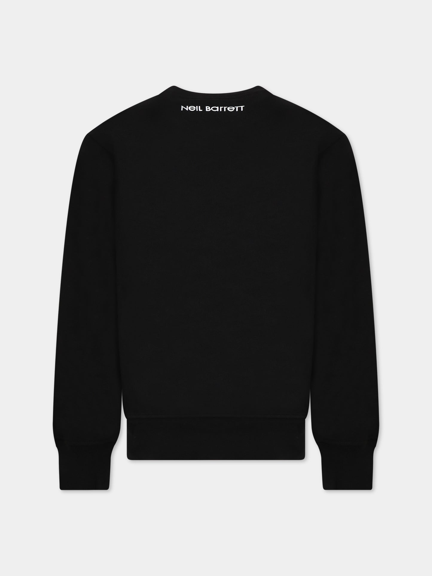 Felpa nera per bambino con iconcihe saette,Neil Barrett Kids,033622 110/09