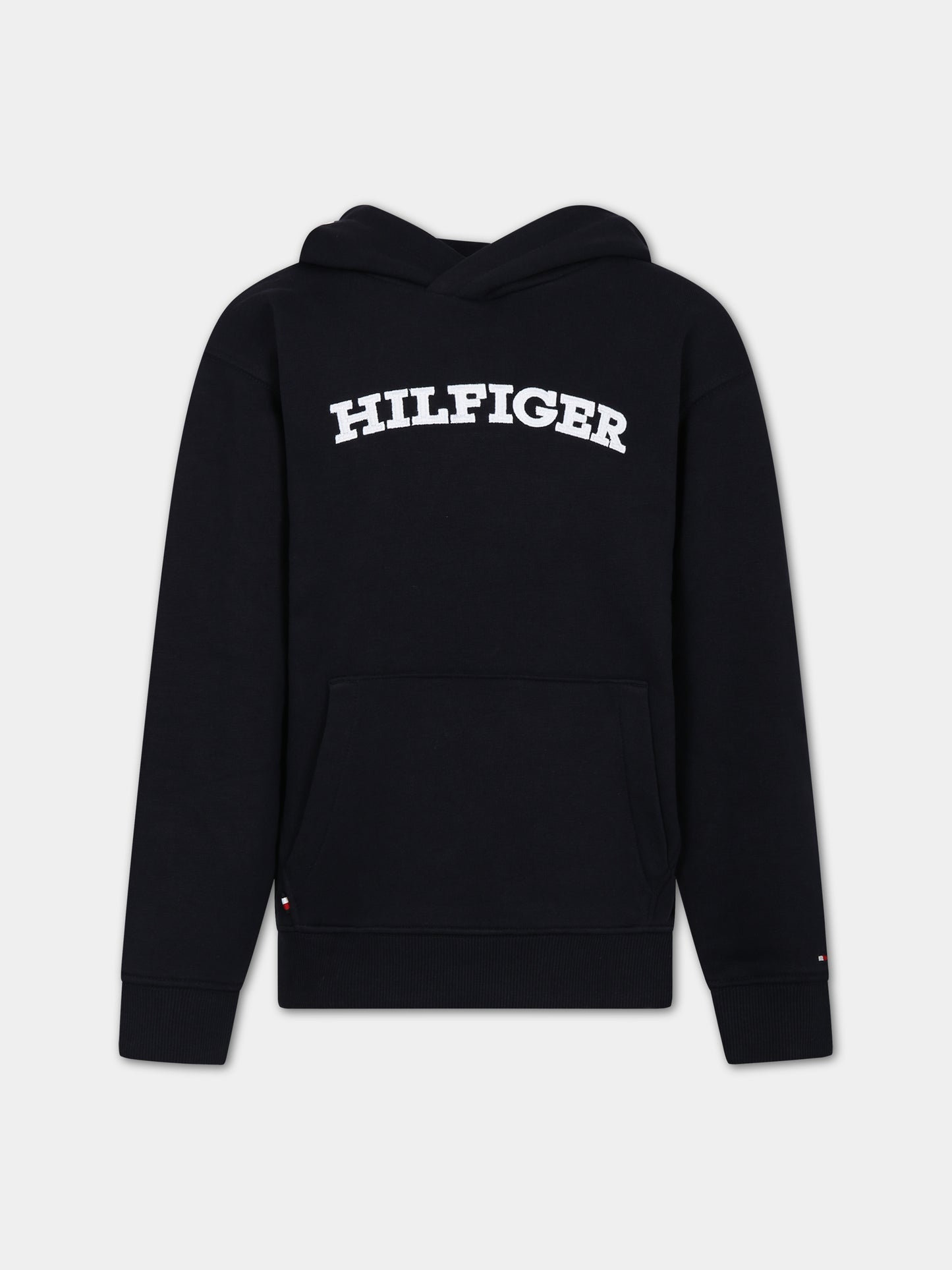 Felpa blu per bambini con logo,Tommy Hilfiger Junior,KB0KB08290 DW5