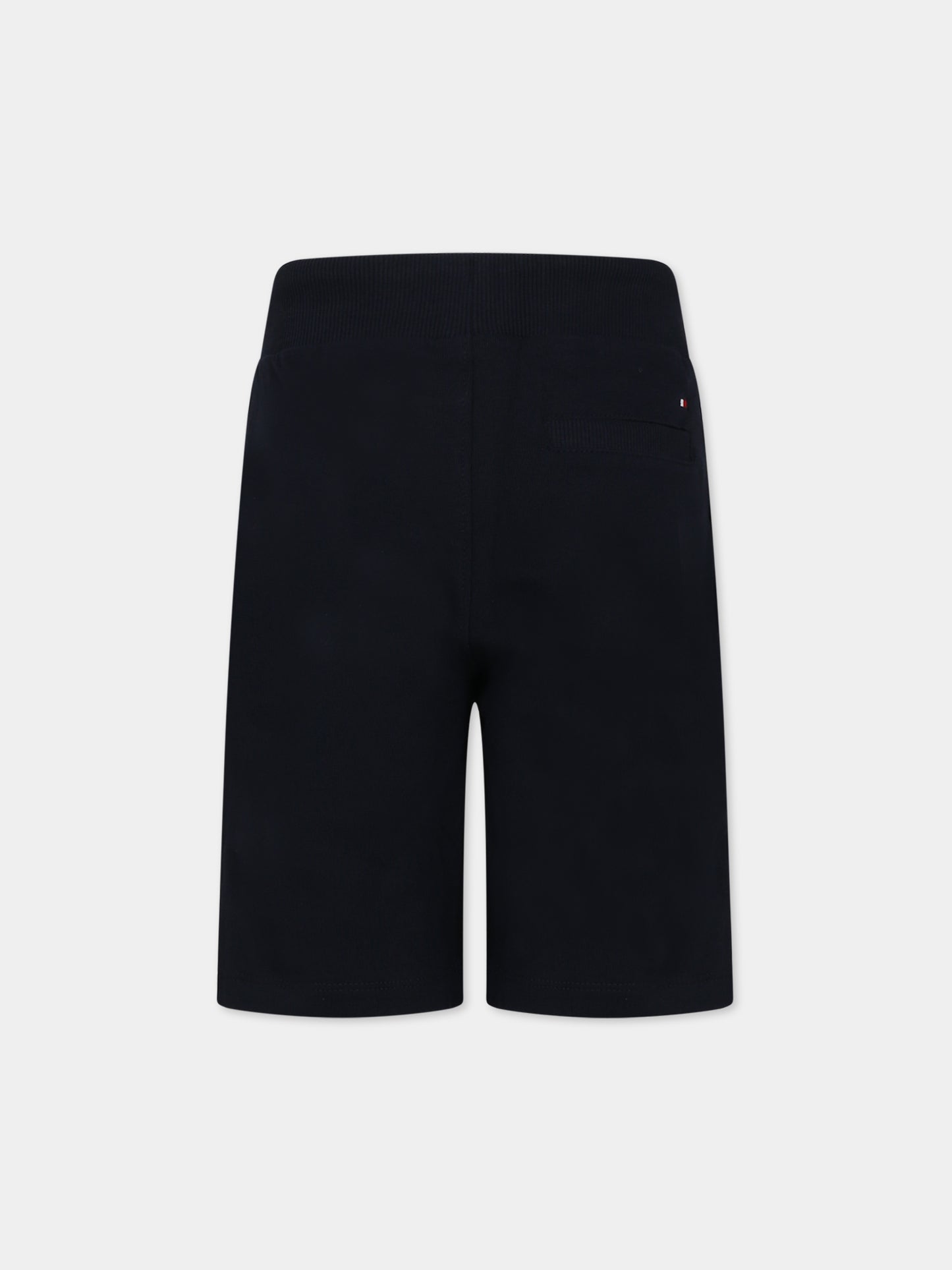 Shorts blu per bambino con logo,Tommy Hilfiger Junior,KB0KB07116