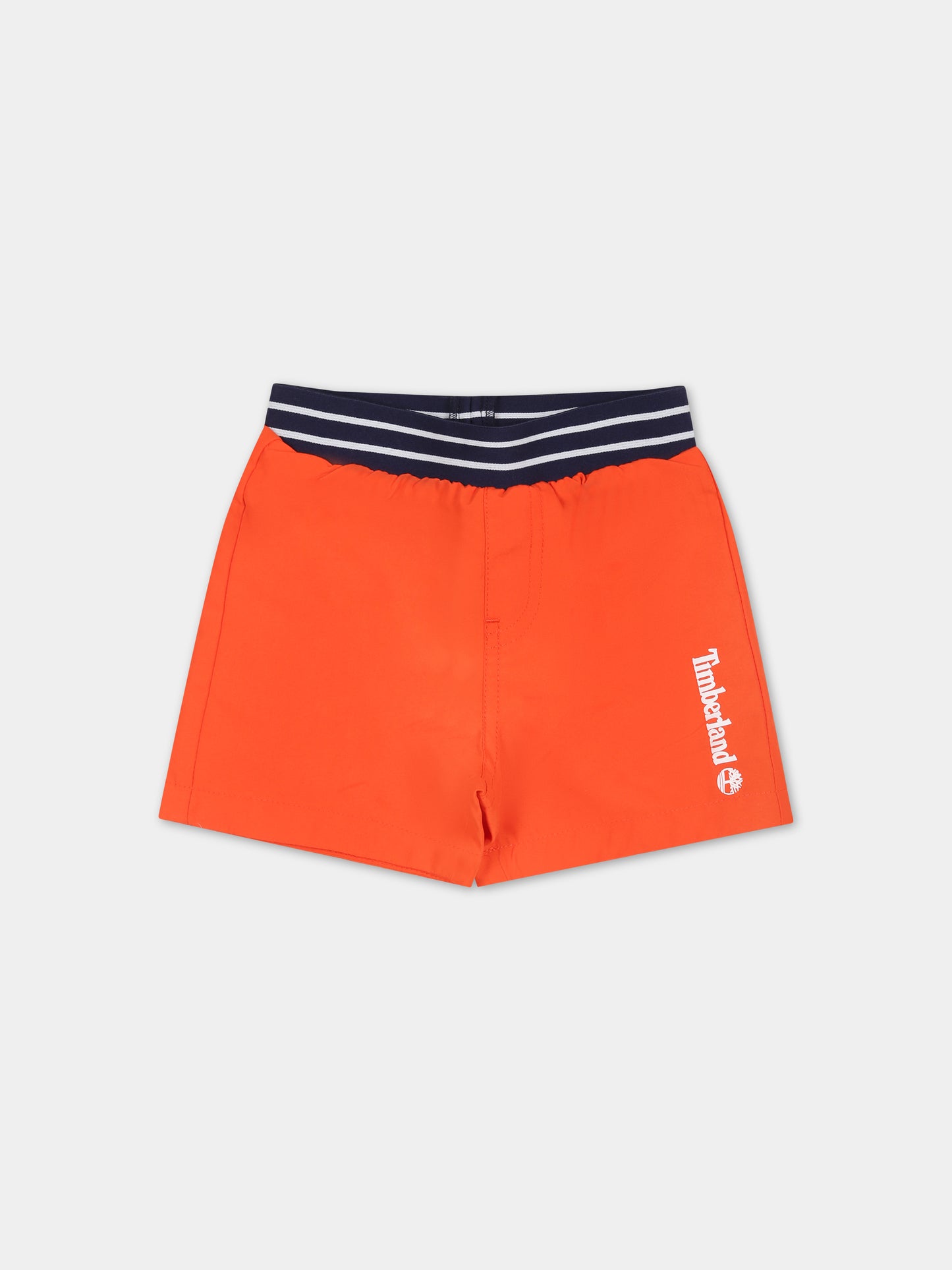 Boxer mare rosso per neonato con logo,Timberland,T04A53 40A