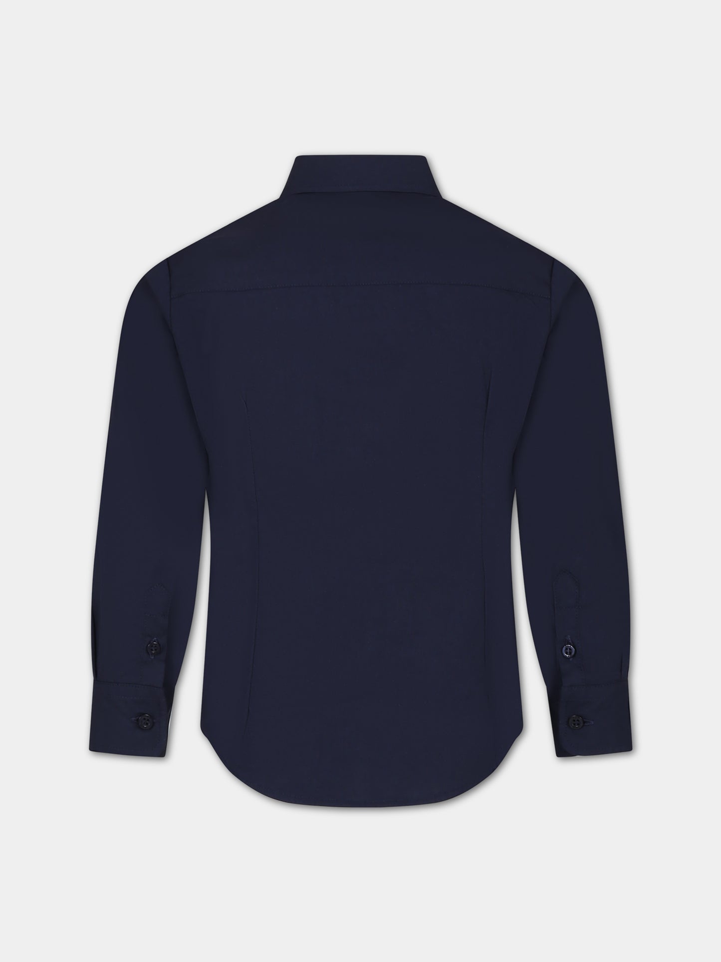 Camicia blu per bambino con logo,Fay Kids,FS5P30 P0013 620